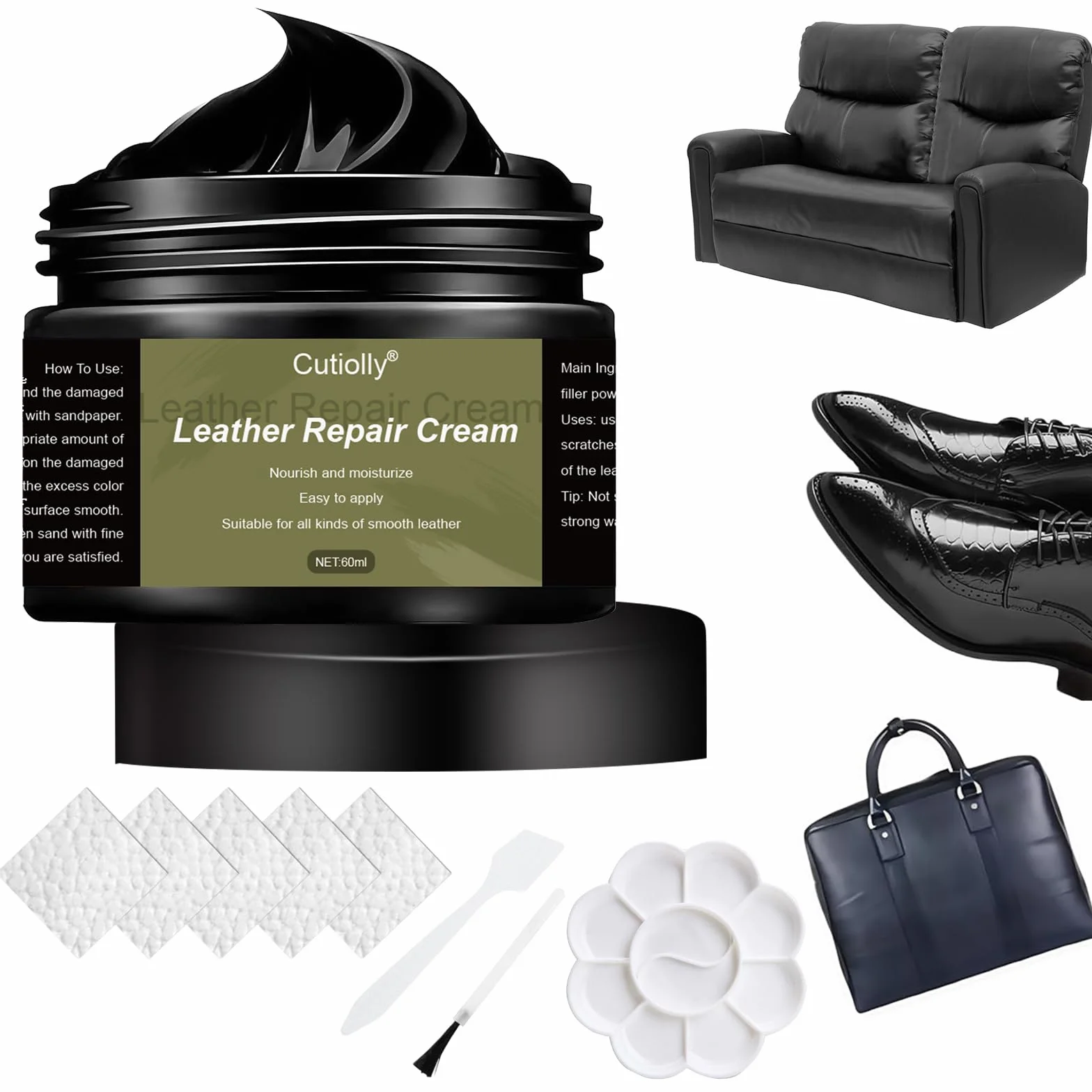 Restaurador Relleno de Cuero,Reparación de Cuero,Masilla Reparación de Cueros,Crema Reparación de Cuero,Cuero Liquido Reparador,Gel Reparación Cuero,para Sofás,Asientos de Automóviles,Zapatos