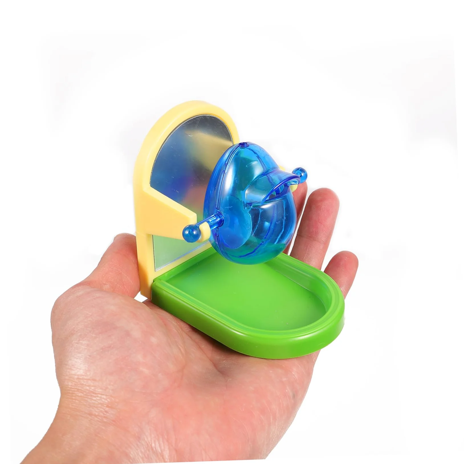 GALPADA Juguete de Entrenamiento para Pájaros y Loros, Fácil de Transportar y Almacenar, Fabricado en Metal y Plástico, Diseño Simple para Ejercicio y Desarrollo de Color Aleatorio