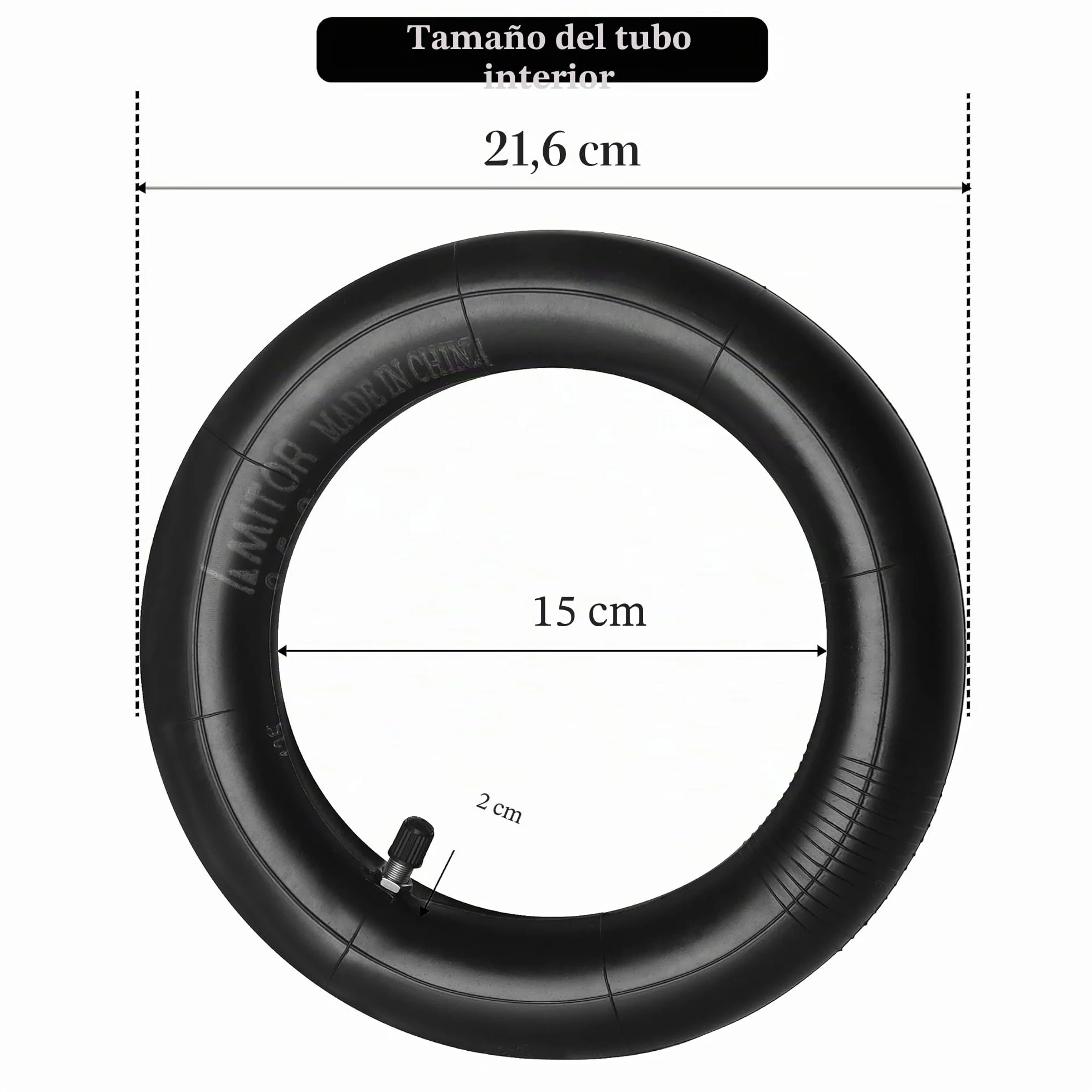 Xiaomi M365 Pro 2 1S Scooter Eléctrico Cámara Patinete 8 1/2 x2 8.5 Pulgadas 50/75-6.1 Neumáticos Interiores