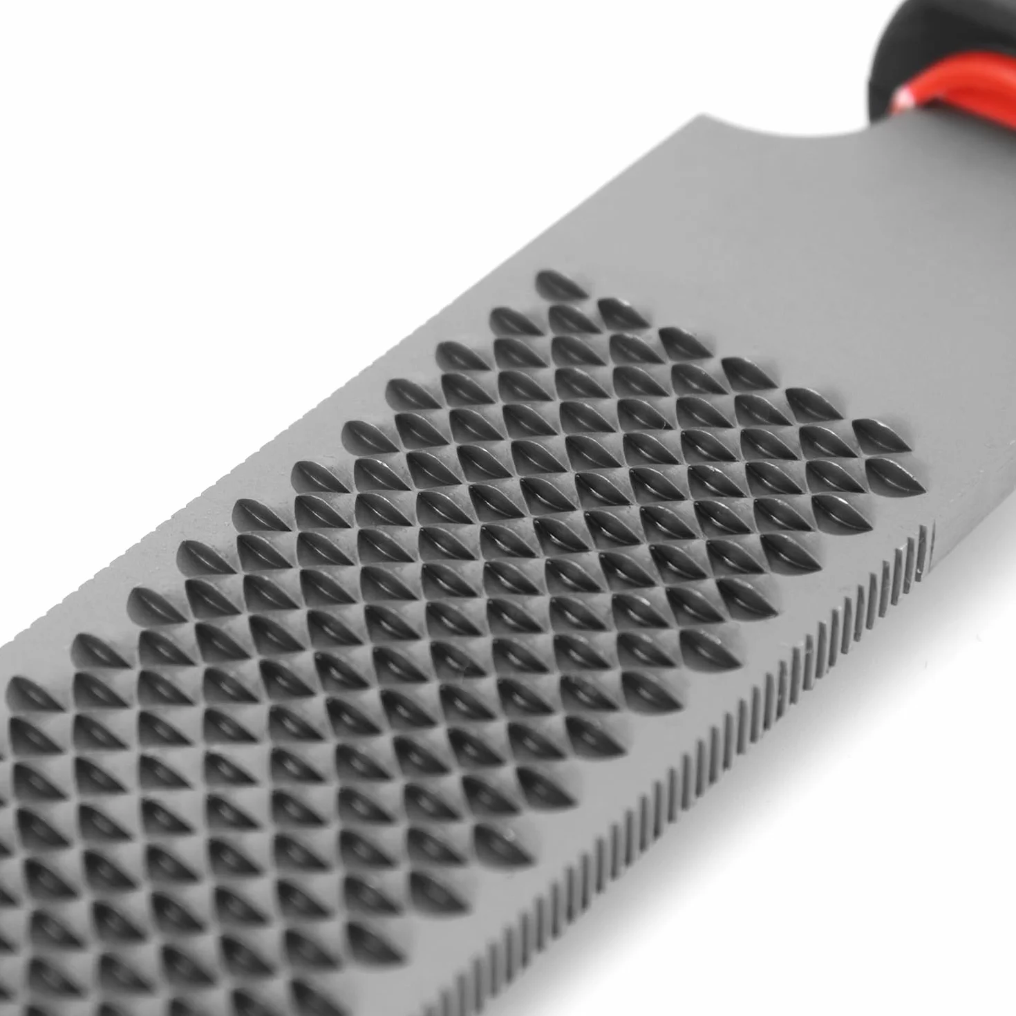 QWORK® Escofina para pezuñas de Doble Cara de 200 mm de Acero al Carbono con Mango de Goma - Herramienta para herrador