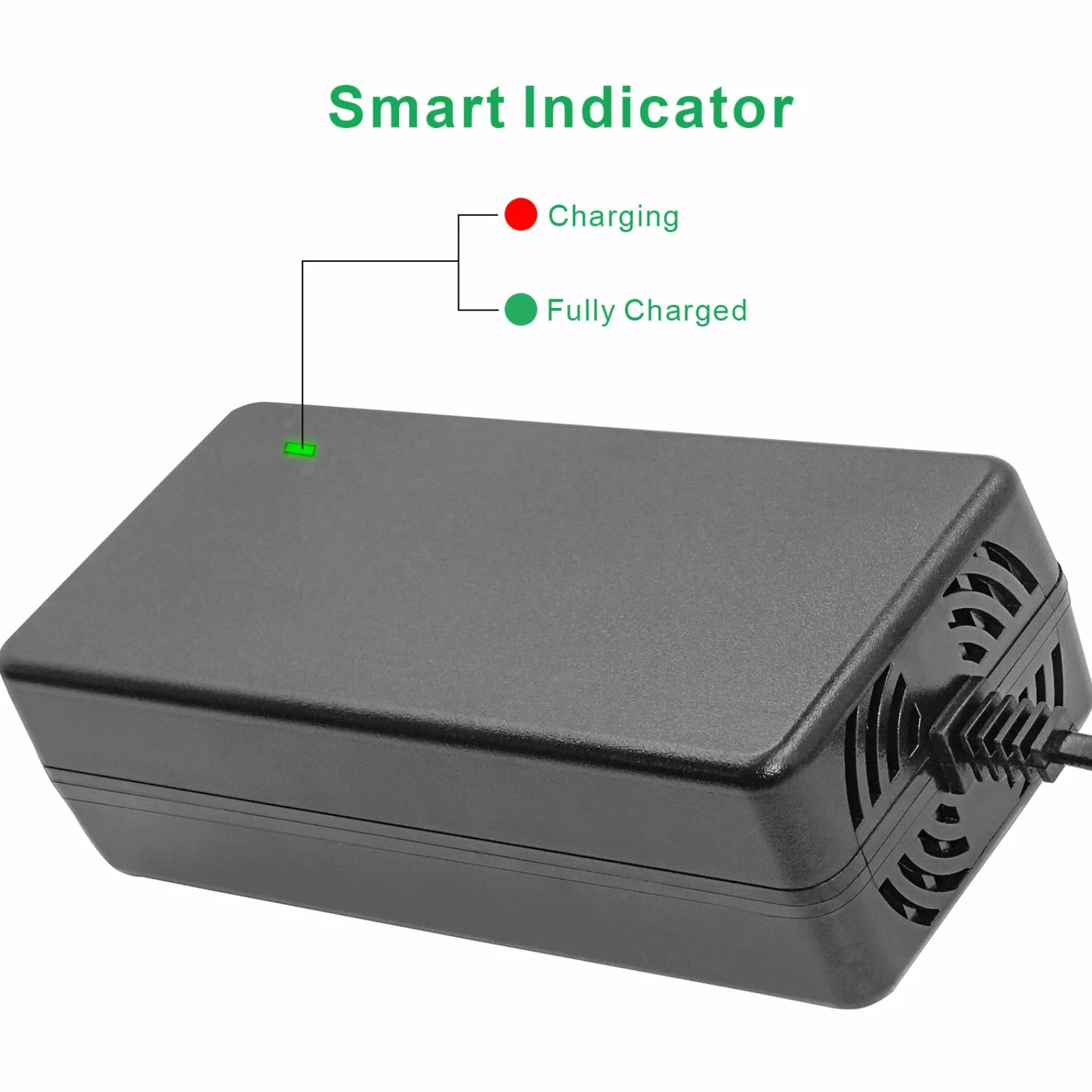 Cargador de batería 54.6V 2A Li-Ion con adaptadores XLR GX16 GX12