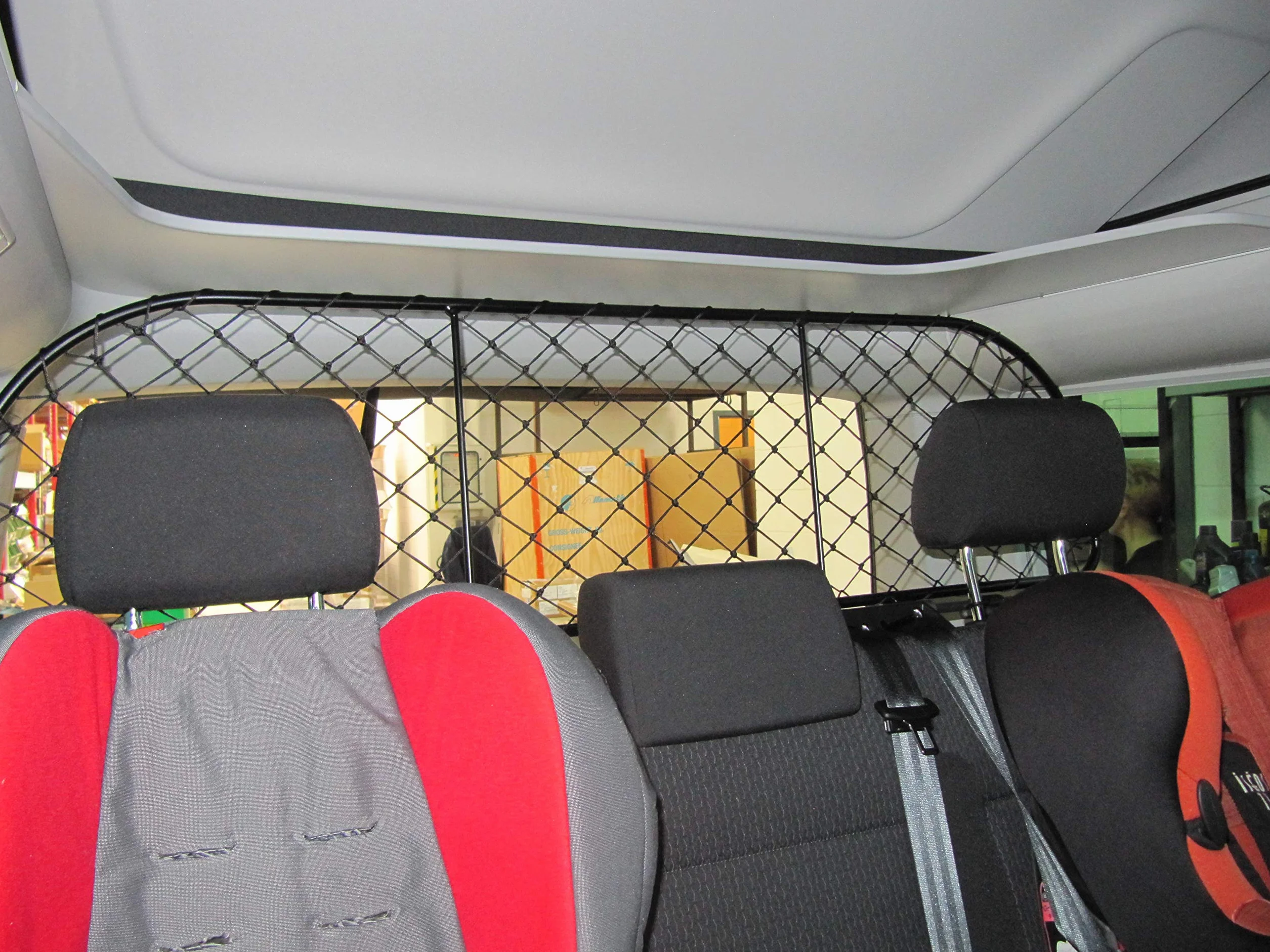 ERGOTECH Rejilla Separador protección para Volkswagen Multivan T6, RDA65-XL16 KVW012, para Perros y Maletas