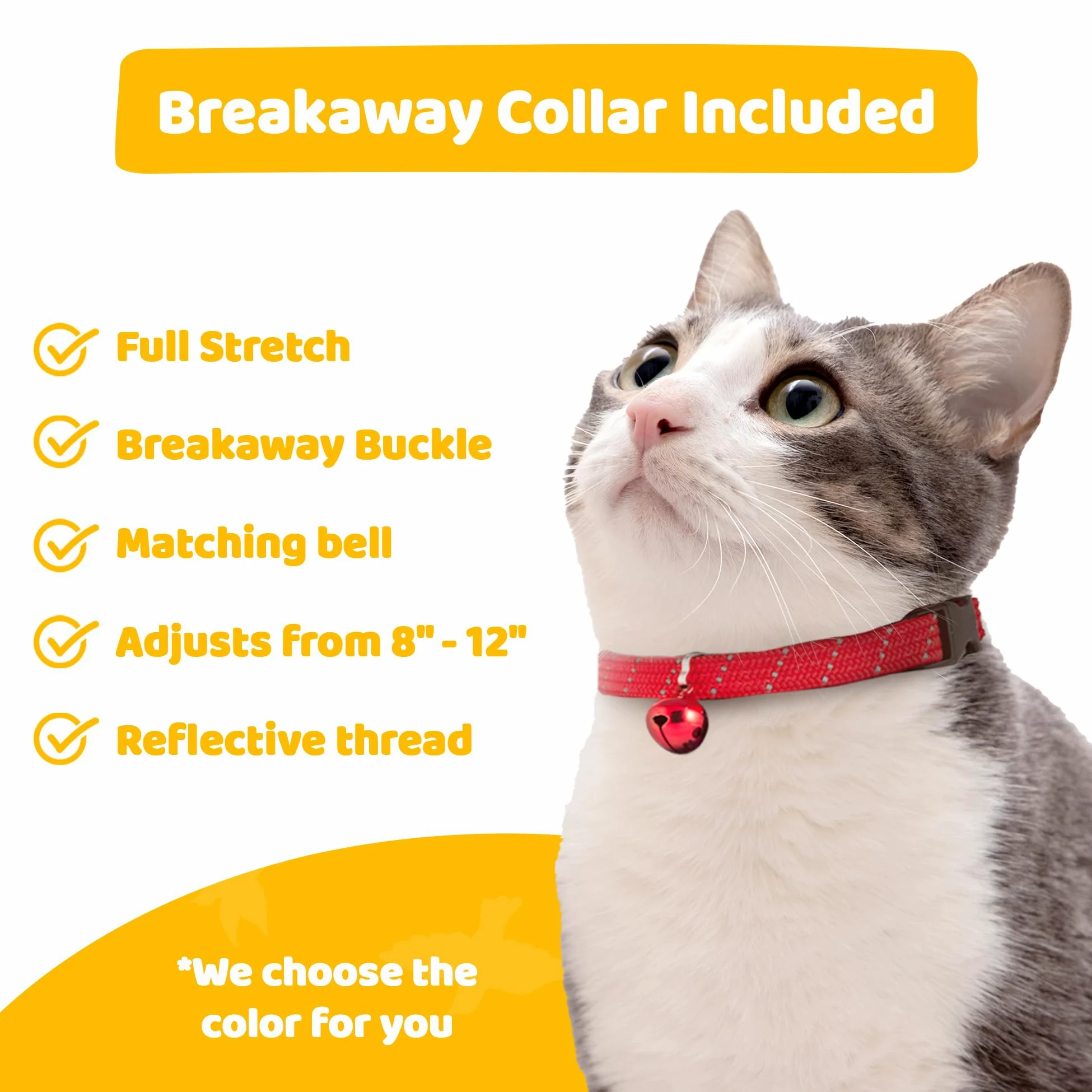 Birdsbesafe Cubierta para Collar de Gato
