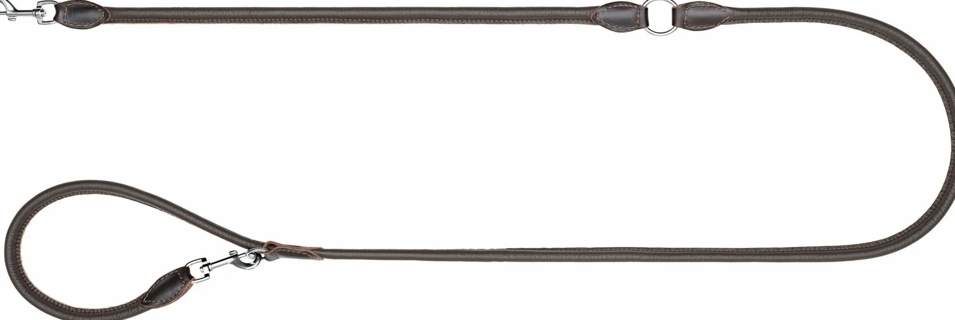 Blaser | Correa para perro de piel marrón | correa clásica | cuero de alta calidad | mosquetón de giro libre | duradero y cómodo | perfecto para excursiones en la naturaleza | para perros y titulares | Correa clásica de piel auténtica con mosquetones de g