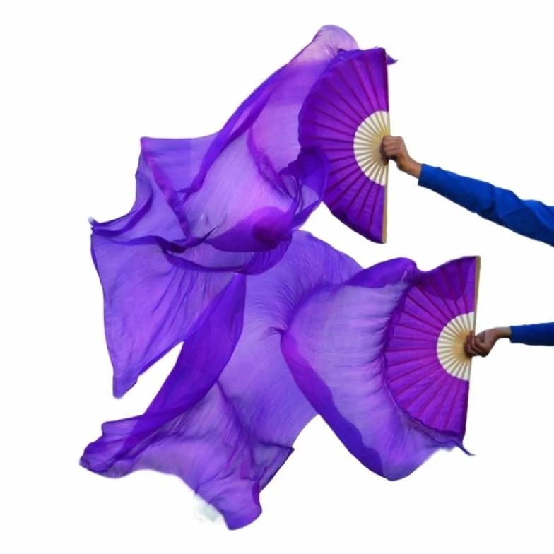 Abanico Seda Danza 180x90CM 1 Unidad 10 Colores