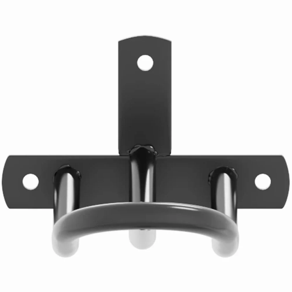 Mangloder - Soporte de pared para trenzas, hierro negro, 13 x 13 x 7,5 cm, para establo, almacenamiento, cuidado, fijación, protección y organización de riendas, trense, cabestro, correa, accesorios