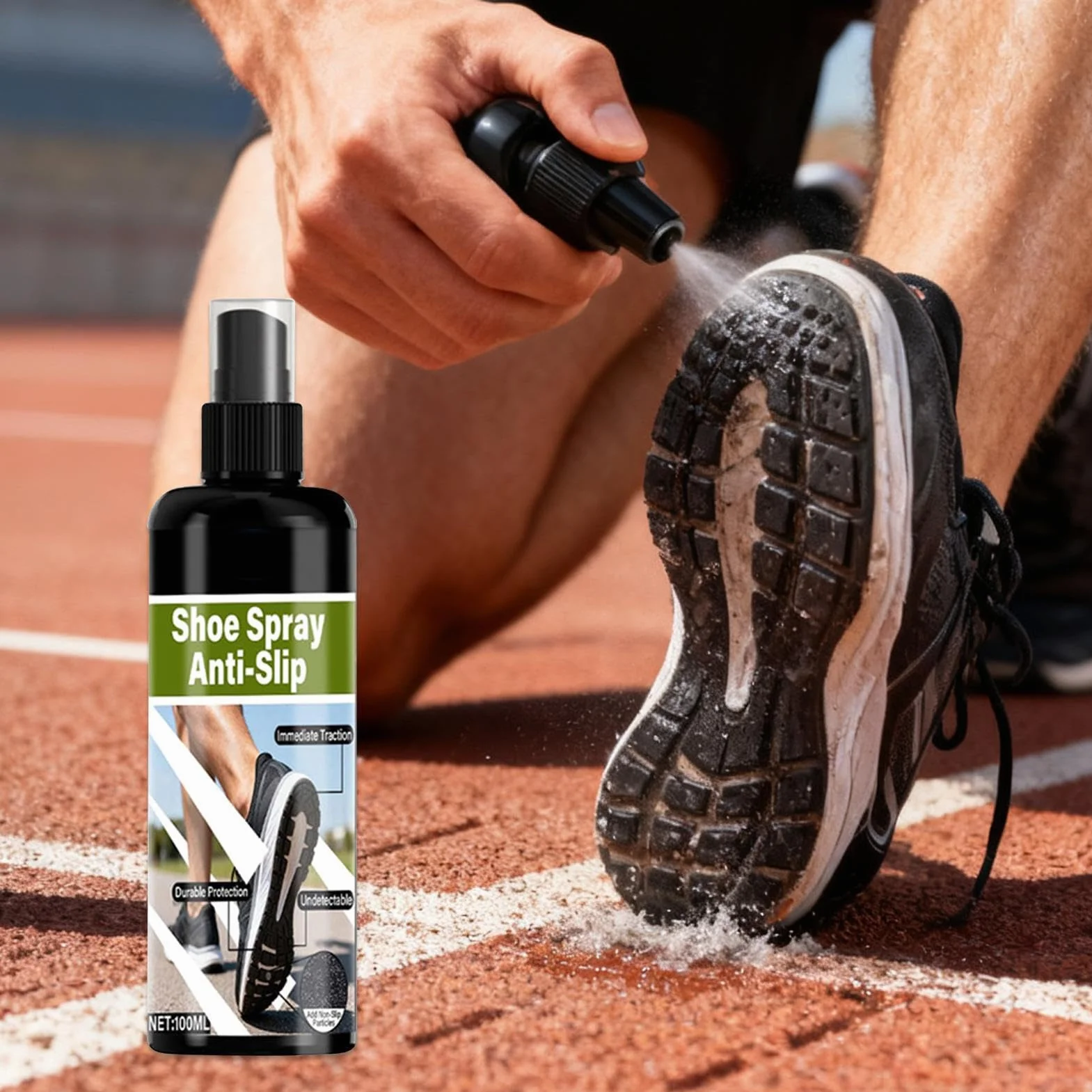 Grip Spray do Butów Koszykarskich 100ml - Szybkoschnący, Bez Klejenia, Sprzęt Treningowy