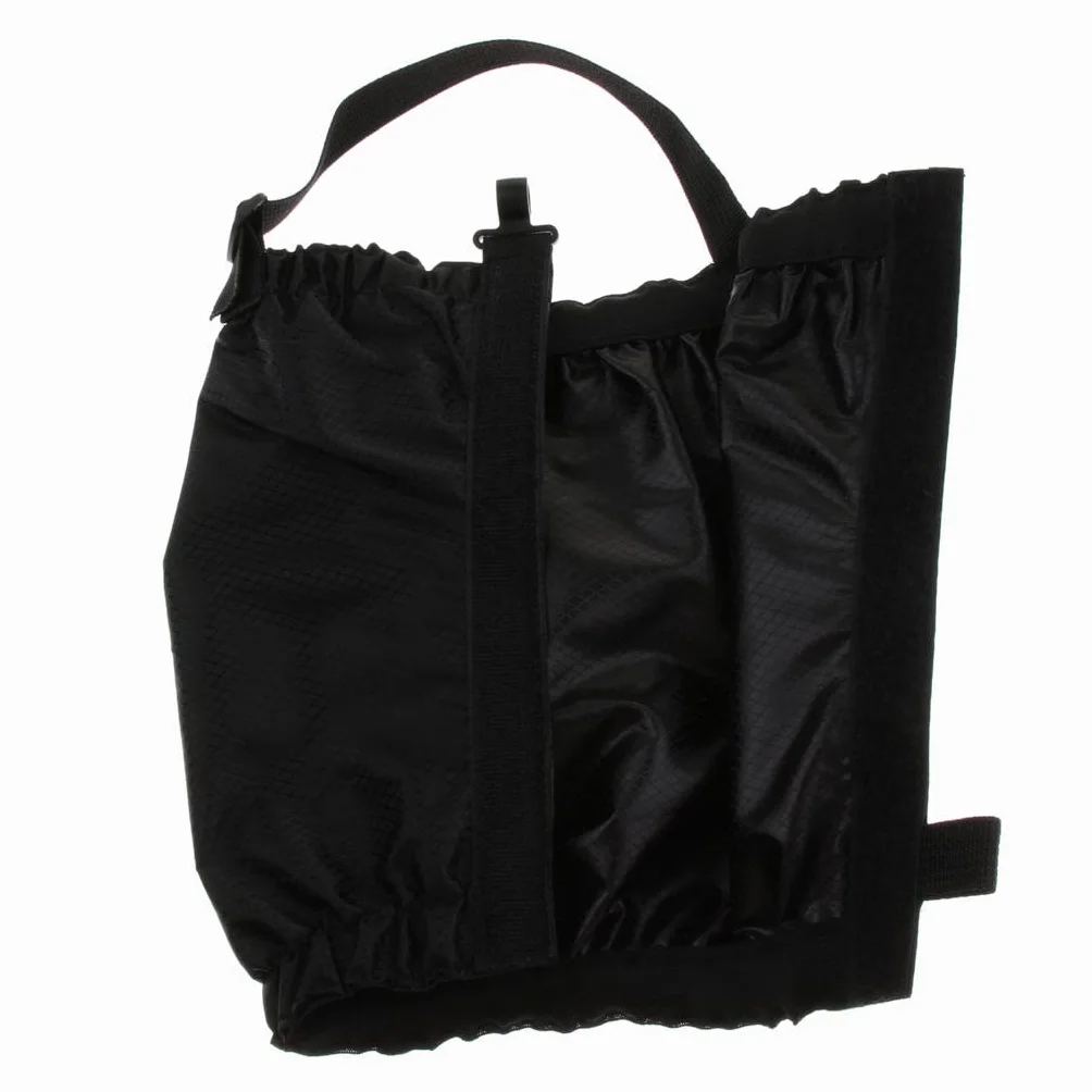Polainas de tobillo impermeables ajustables para senderismo mochilero - Negro 2 pares