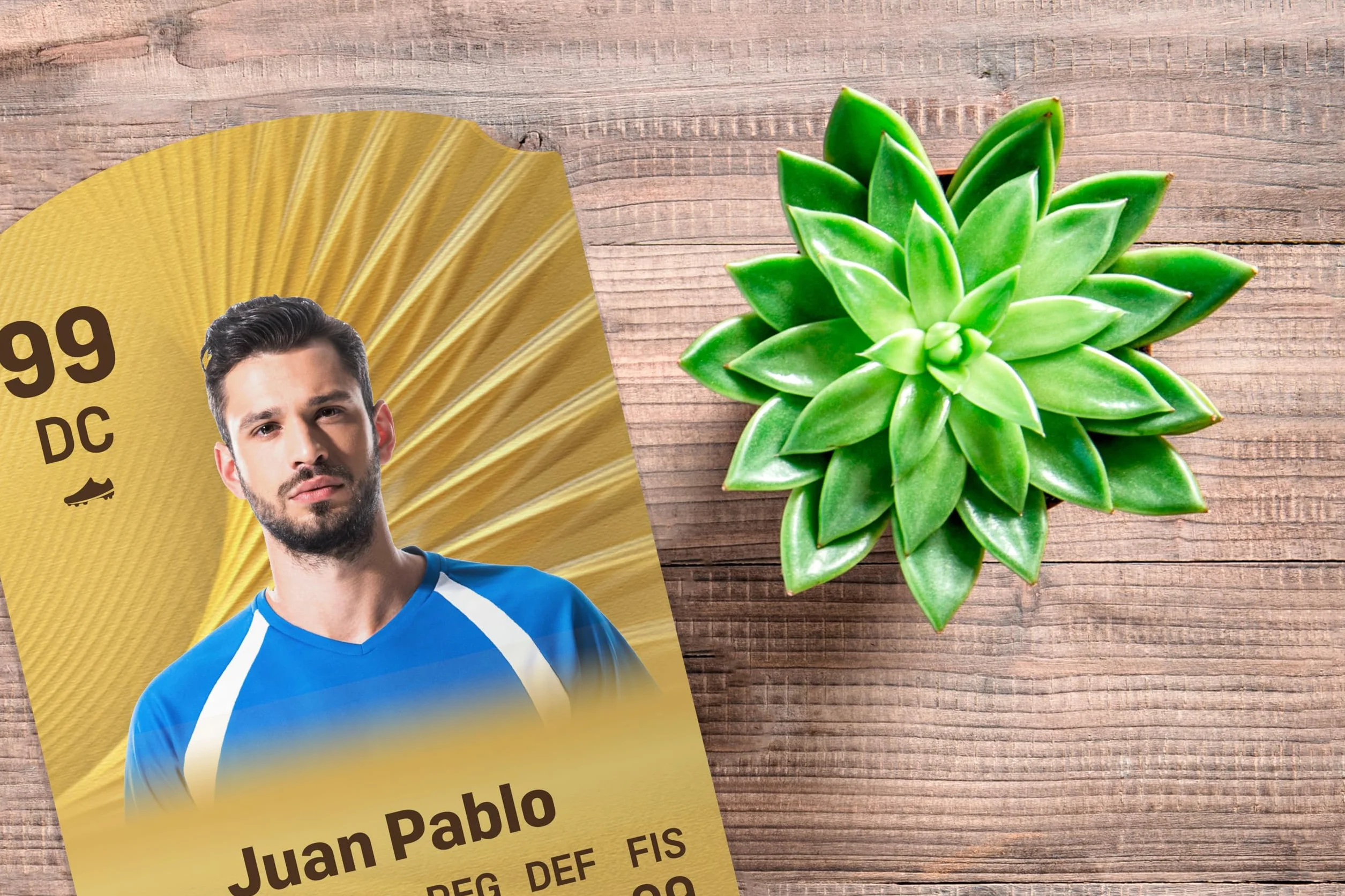 Personalizowana Karta Futbolowa 21x33,5cm PVC 5mm