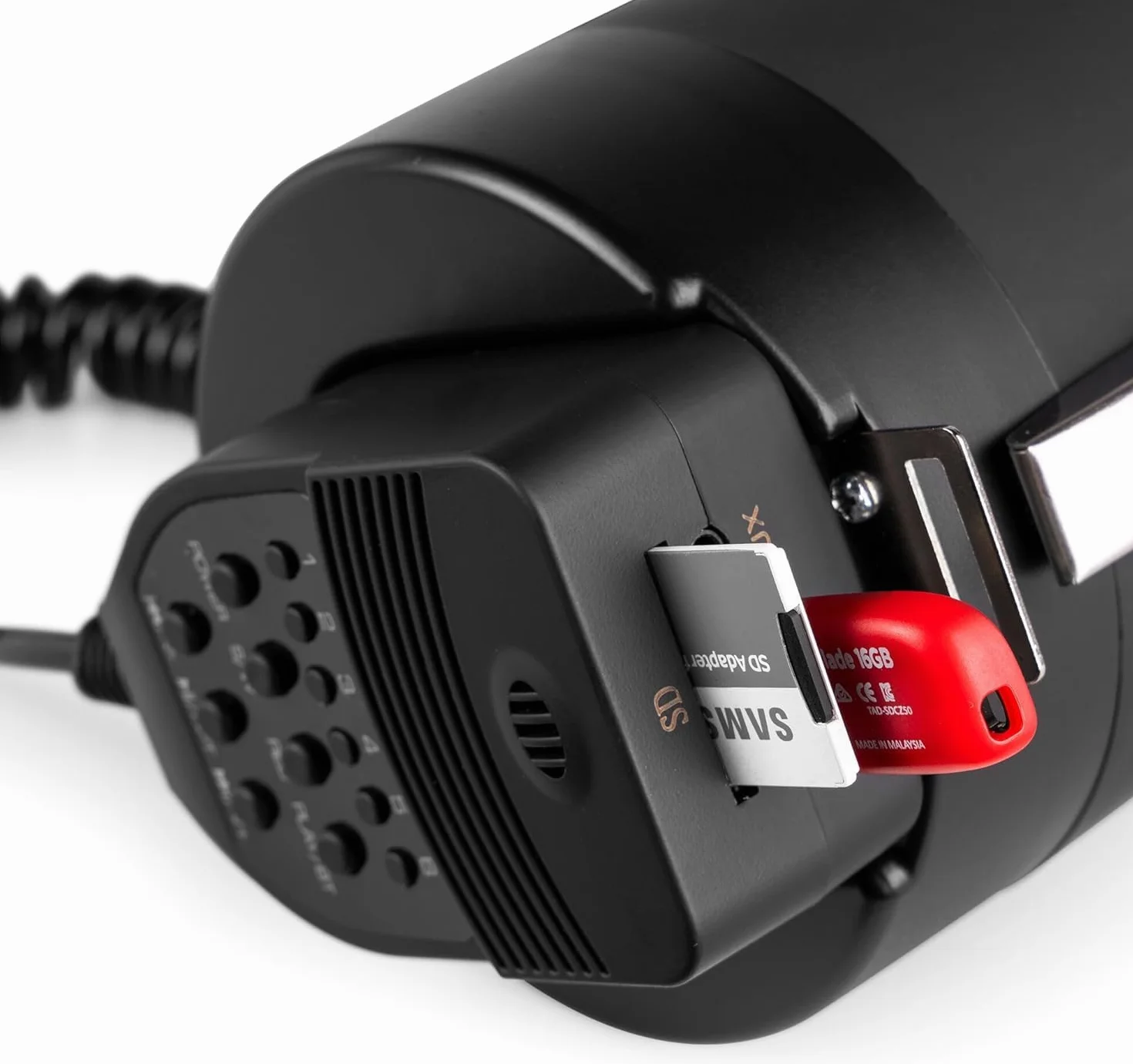 Vonyx MEG075 Megáfono Bluetooth Portátil 75W, Reproductor MP3, Batería Recargable, Negro