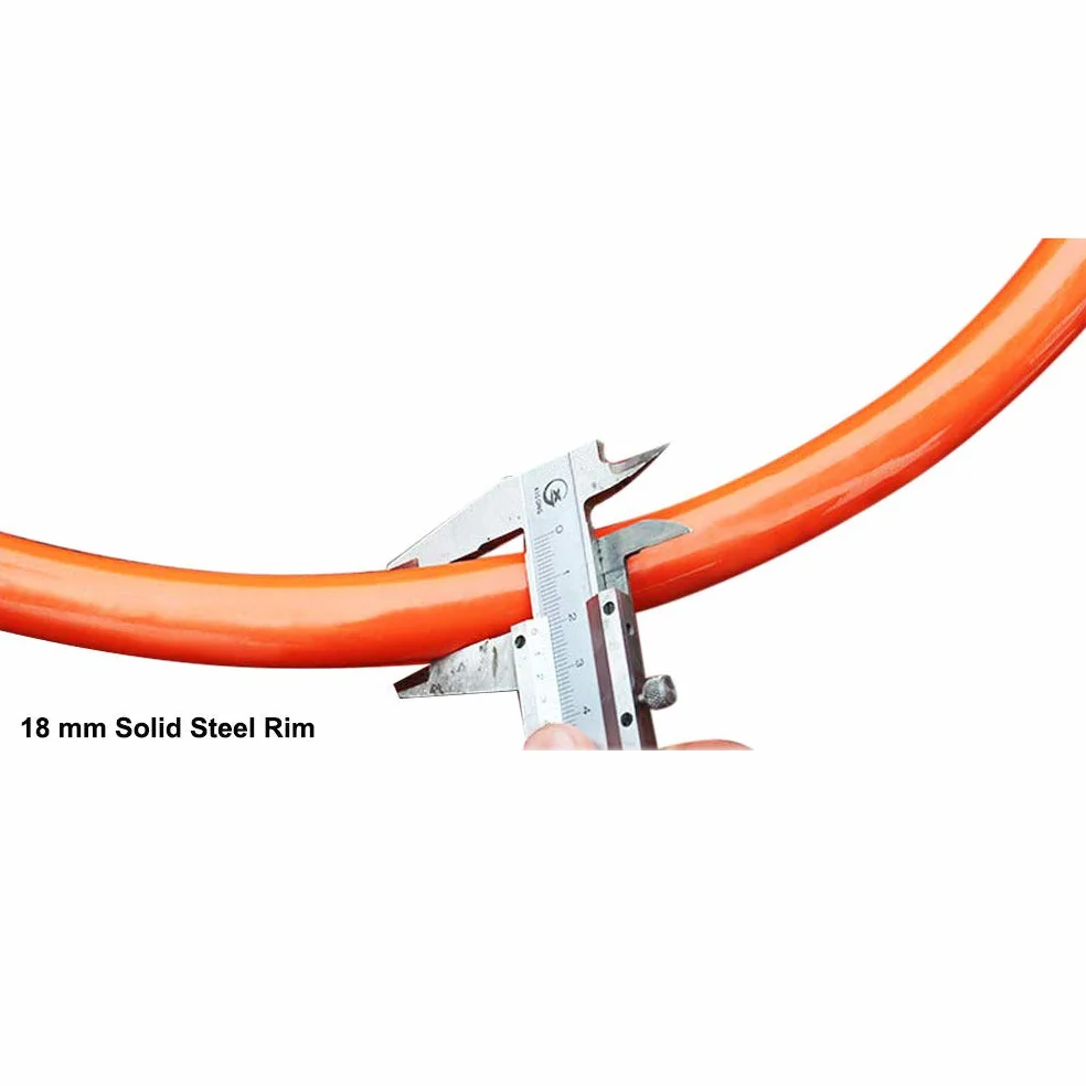 Aoneky Aro de Baloncesto con Doble Resorte Montaje en Pared 45 cm Diámetro Tubo Acero 18mm
