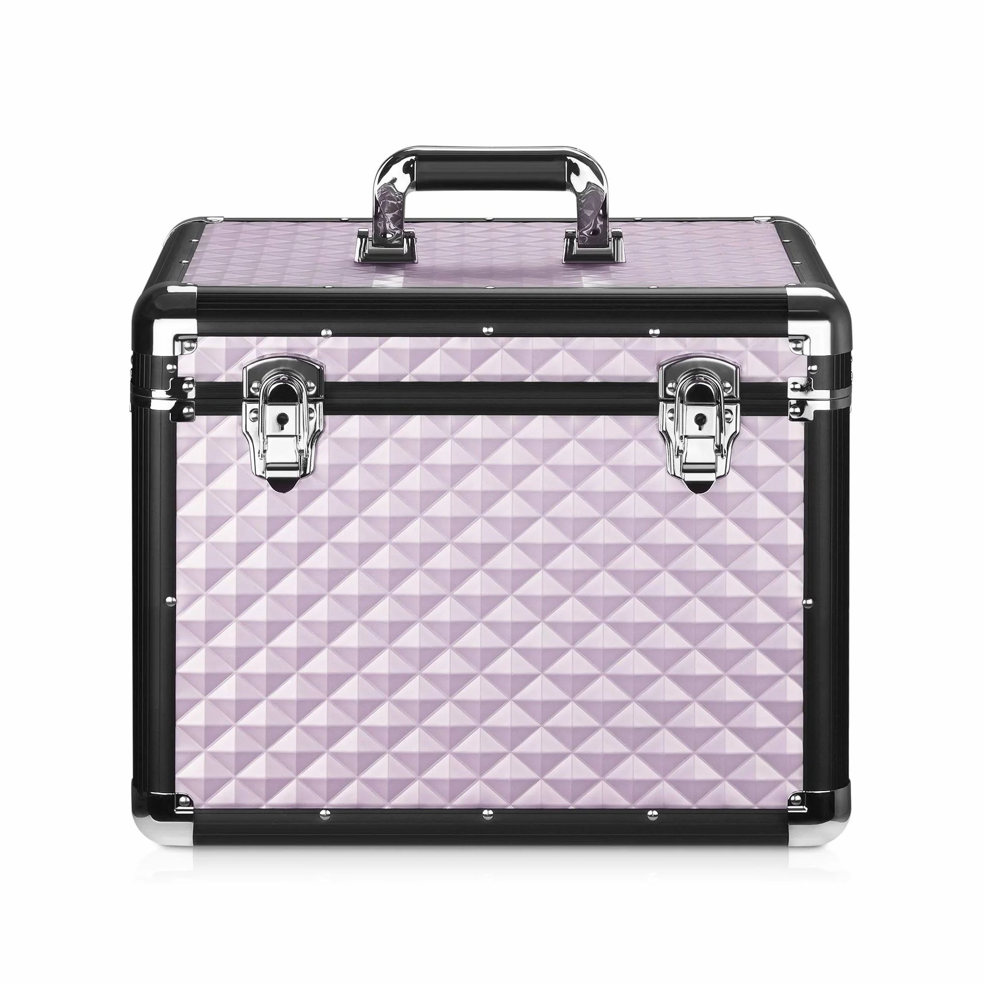 Navaris Caja para Accesorios para Caballos - Baúl de Aluminio para almacenaje y Transporte de Herramientas de Limpieza Cuidado de Caballo - Oro Rosa