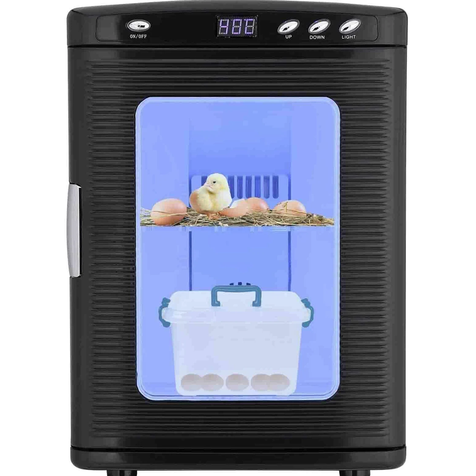 Incubador de Reptil, Incubadora 5°-60°C (36-140°F) Black | incubadora automática con pantalla LED, Incubadora de tortugas,incubadora de laboratorio para reptiles