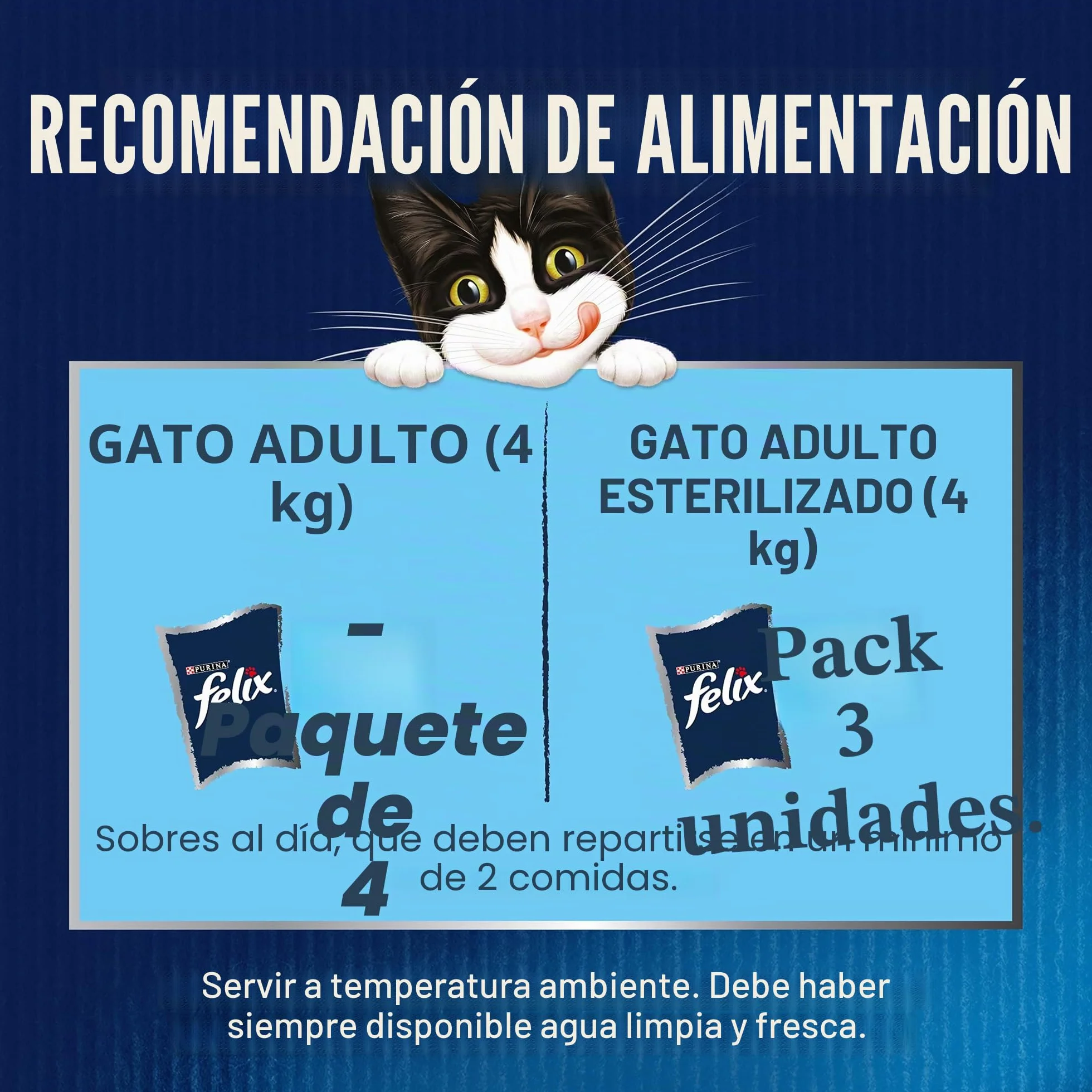 Felix Comida para Gatos húmeda en gelatina, Variedad de sabores del Agua, 44 Unidades (44 x 85 g)