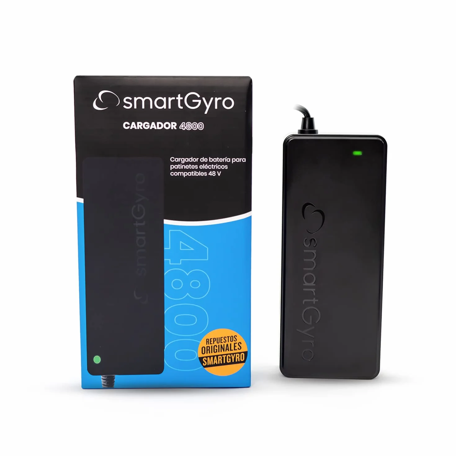 SmartGyro Cargador 48V 4800 para Patinetes Eléctricos Speedway, Rockway, Crossover, K2 y Ryder