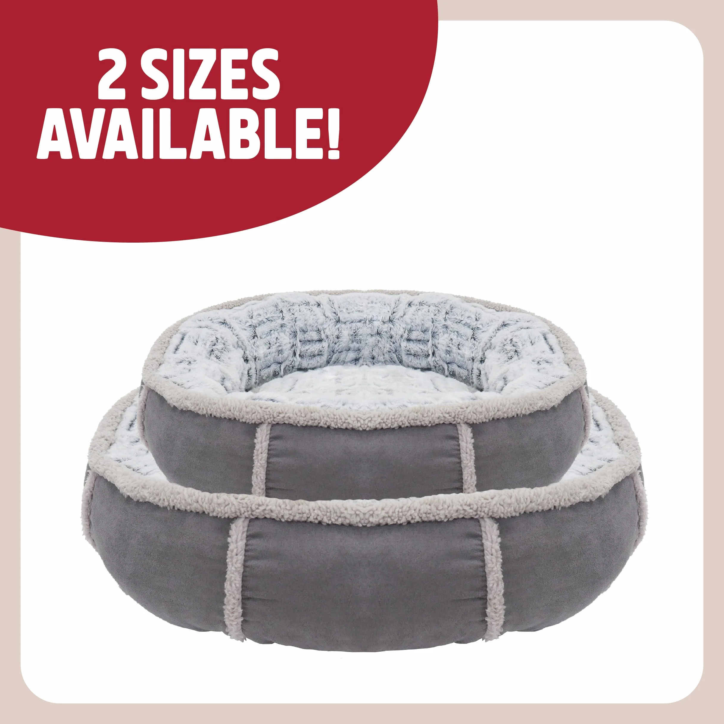 ROSEWOOD Cama Redonda y Profunda 40, de Peluche, 50,8 cm