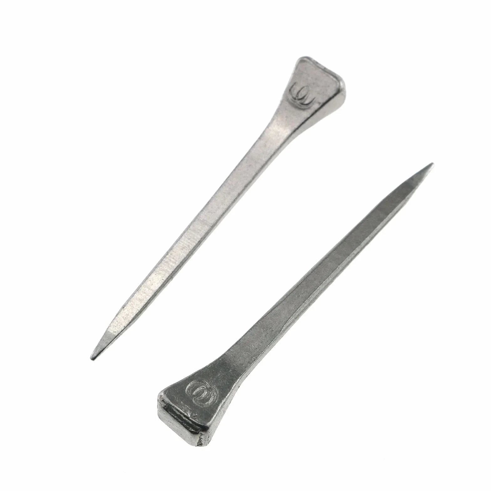 40 Piezas Clavos para Herraduras 54mm - Acero al Carbono Antioxidente - Clavos Estables para Caballos - Reparación de Herraduras/Pezuñas - Plateado