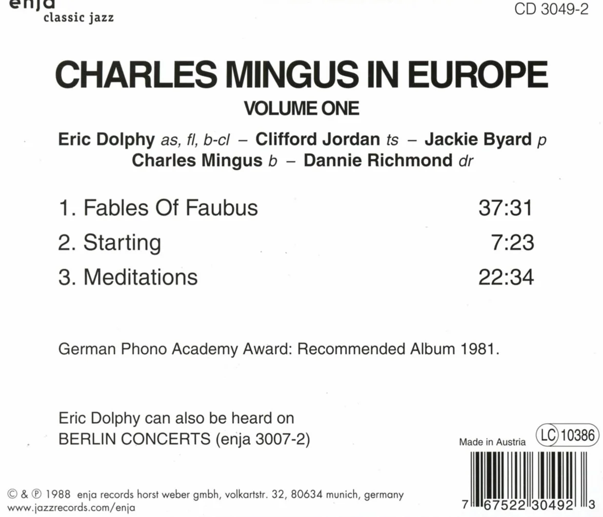 Mingus In Europe