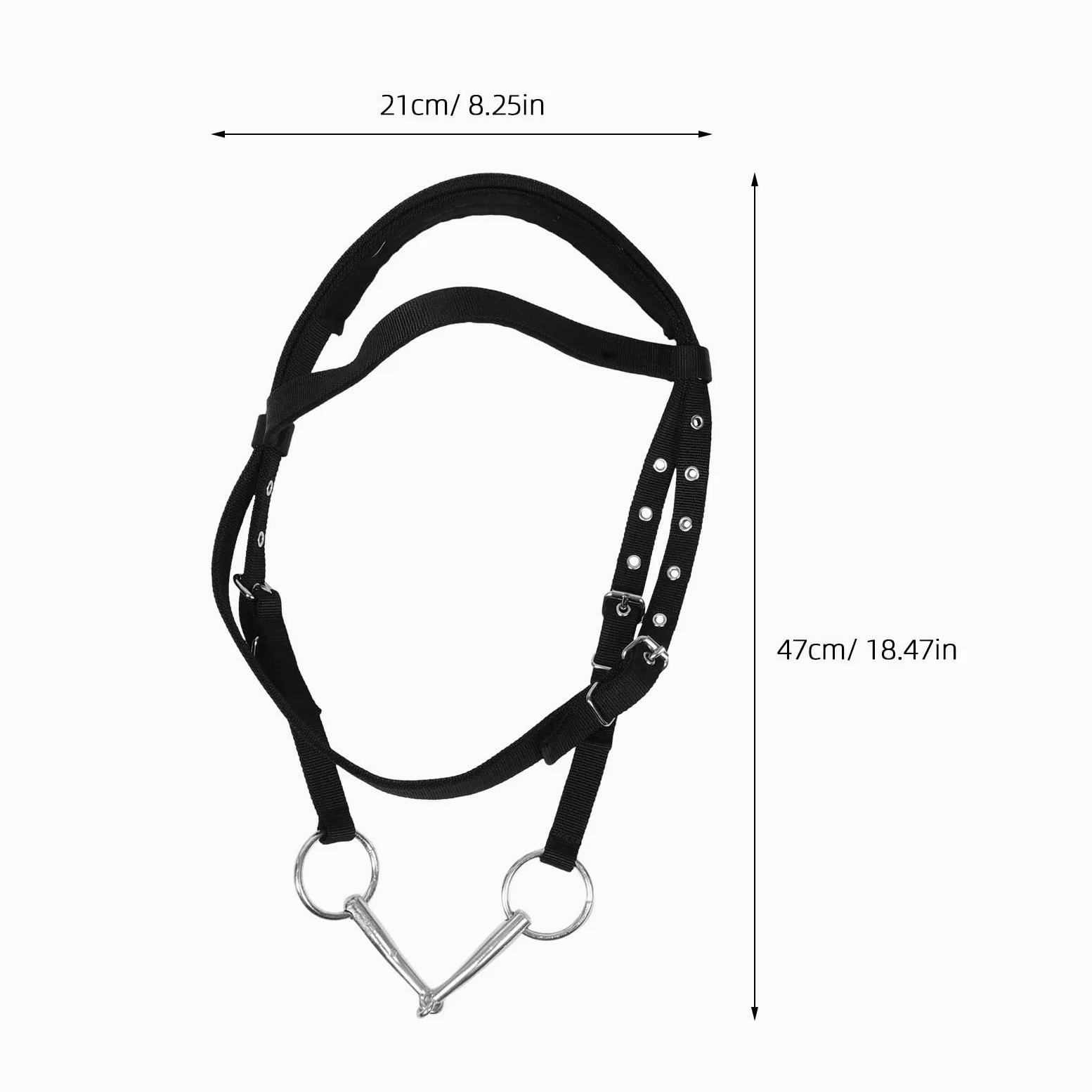 Brida de cuerda, cabestro caballo, riendas multiusos for sendero, cabestros nailon a juego, equipos ecuestres carreras caballos