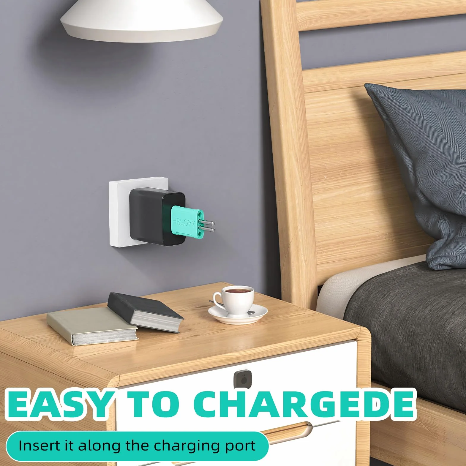 CR425 LED Batería recargable para campanas de alarma de pesca con cargador USB