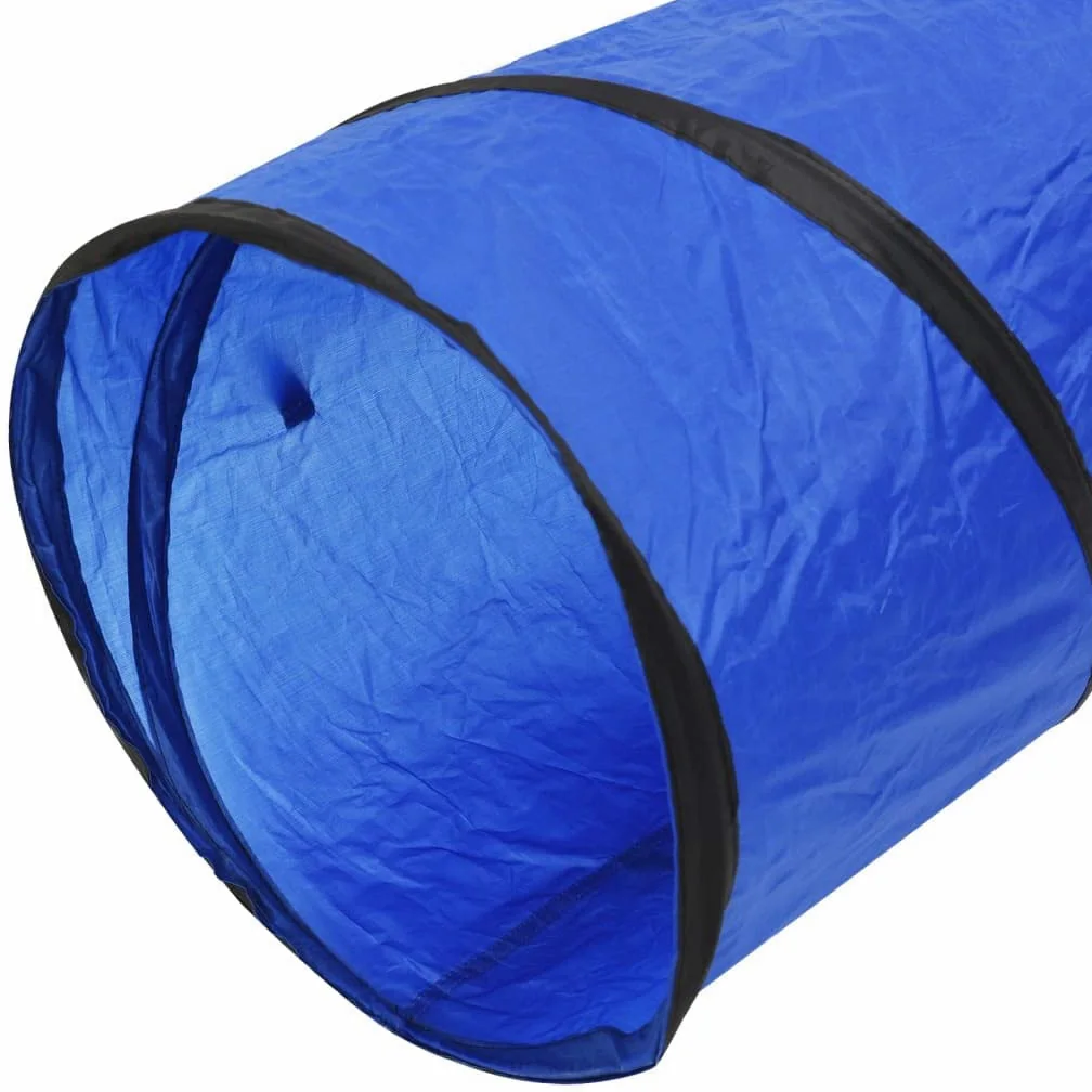 Túnel de juego para perros en interiores y exteriores, 40 x 200 cm, poliéster, con bolsa de transporte y piquetas, perfecto para perros, gatos y conejos para gatear, escalar y esconderse