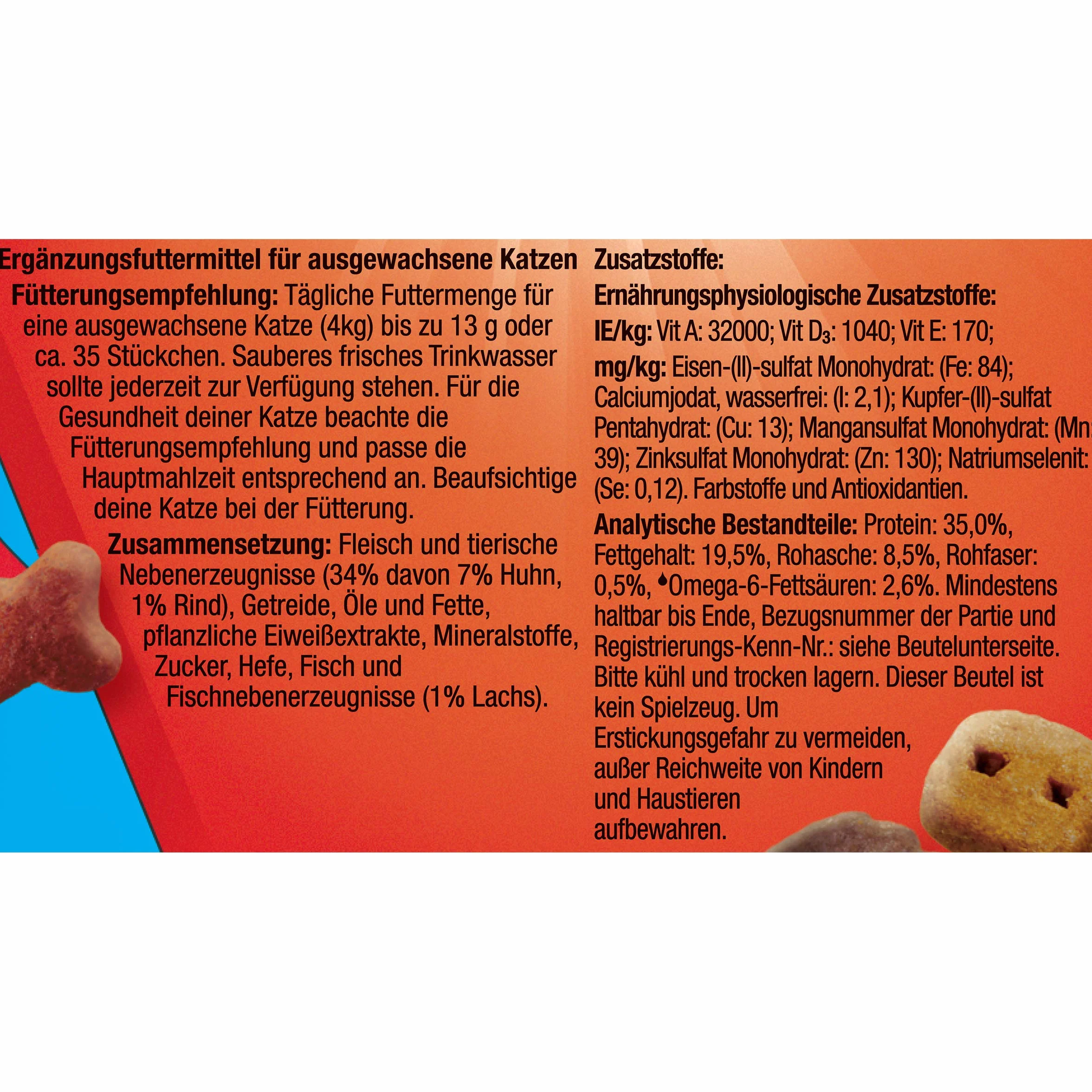 Felix Golosinas para Gatos Knabber Mix, Pack de 8 (8 Paquetes de 60 g)