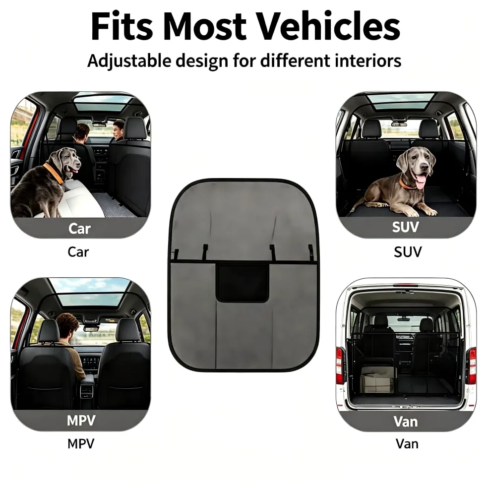 Red para Perros Coche para Subaru Impreza 2.0i 2010-2016 | Reja de Seguridad Asiento Trasero, Barrera de Divisor Mascotas Asientos Traseros Ajustable