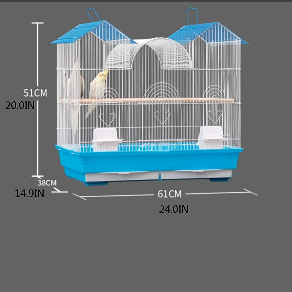 Jaula Sólida Para Pájaros, Jaula Para Loros, Estorninos, Jaula Para Mascotas Domésticas, Jaula Para Cría De Aves En Grupos Grandes, Adecuada Para Pájaros Pequeños Y Medianos, Como Canarios, Agapornis