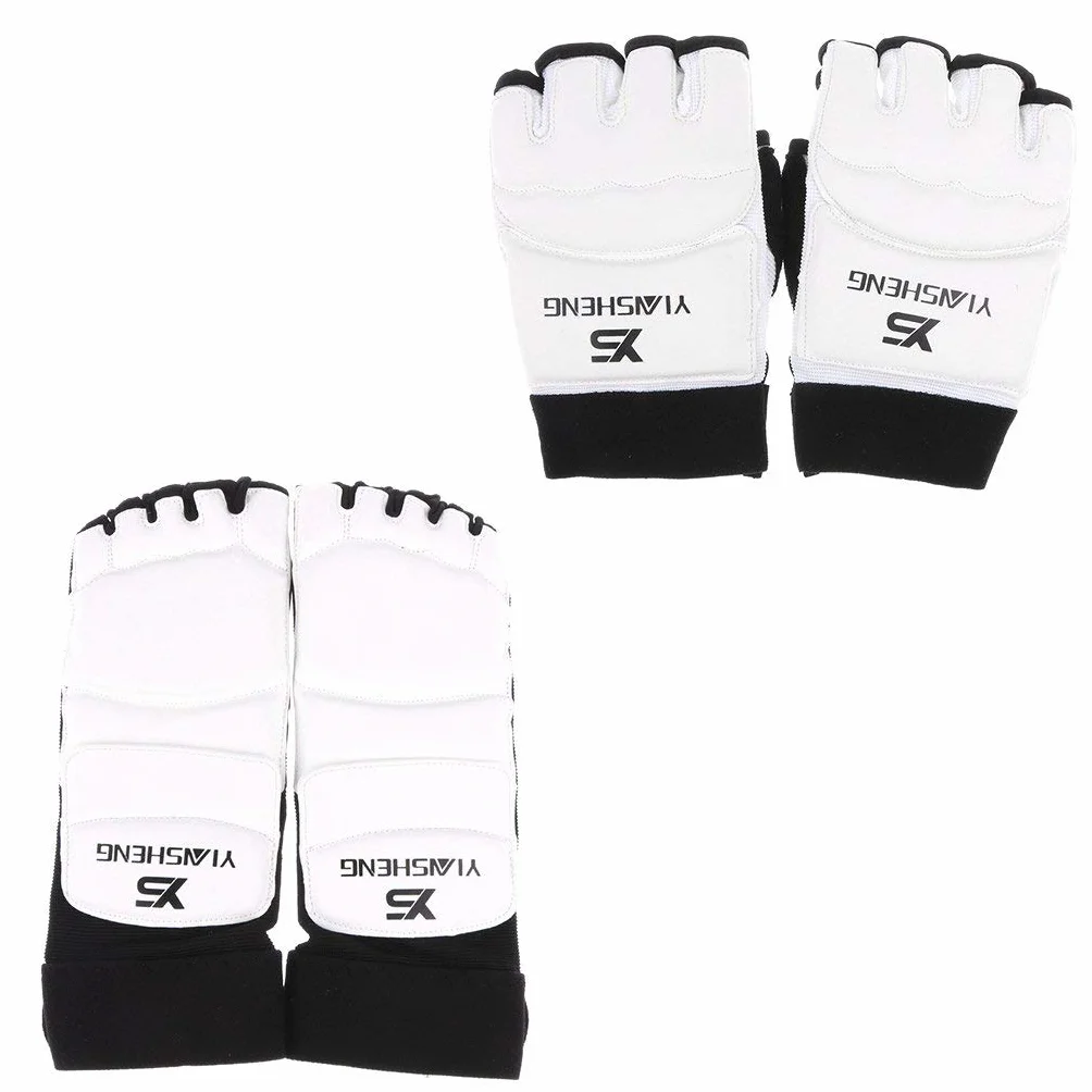 Mitones Protectores de Manos y Protectores de Pies para Taekwondo, Artes Marciales