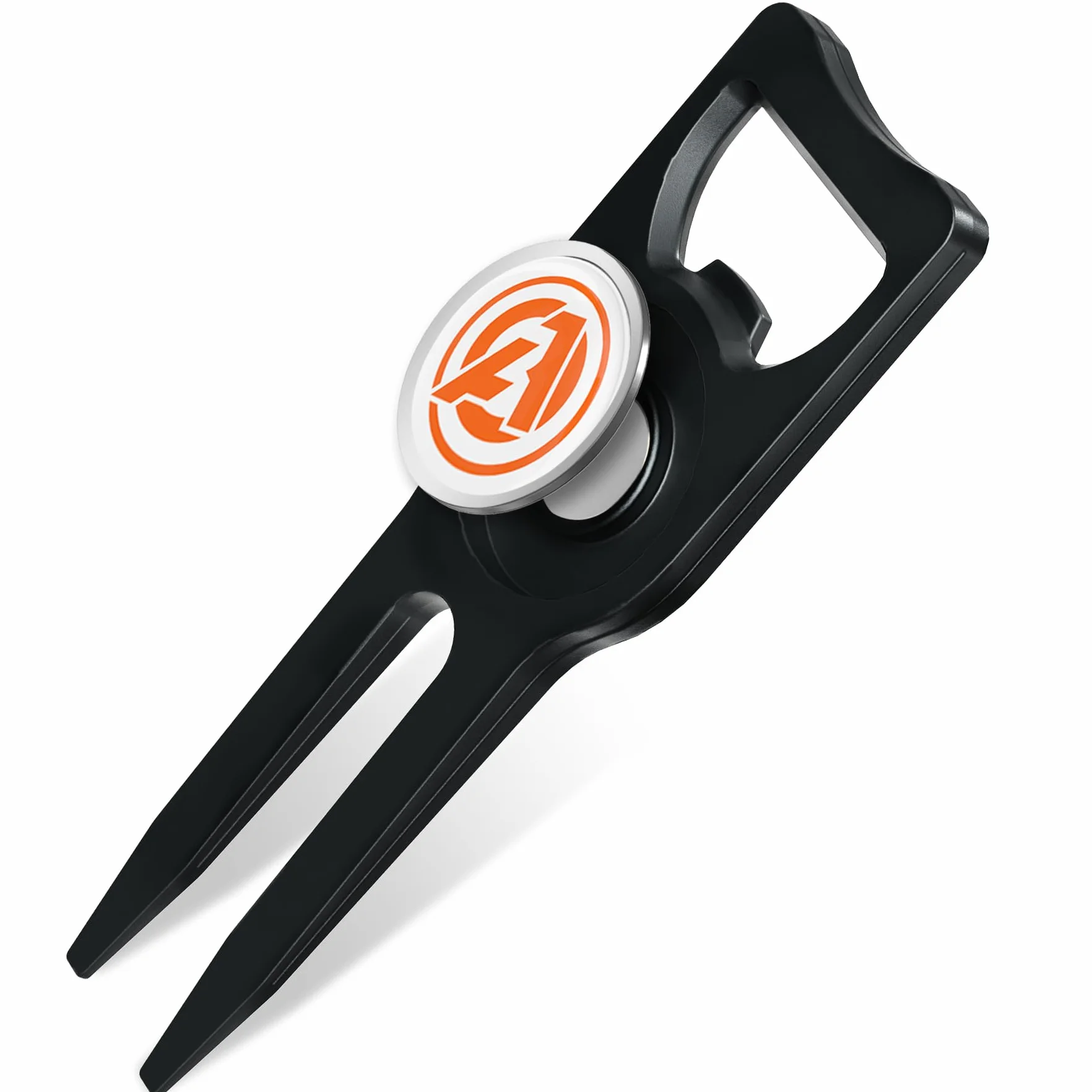 AOFAR Golf Divot Tool con Marcado magnético, Cepillo de Limpieza de Palo de Golf Integrado, aleación de Zinc