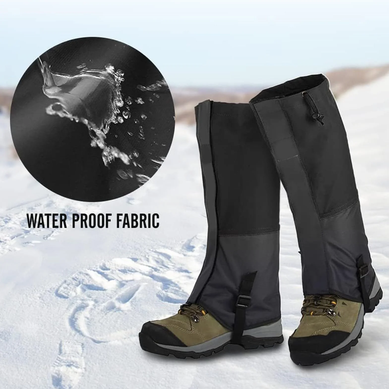 Gaiters de serpiente ajustables 44 cm, protección de piernas alto rendimiento