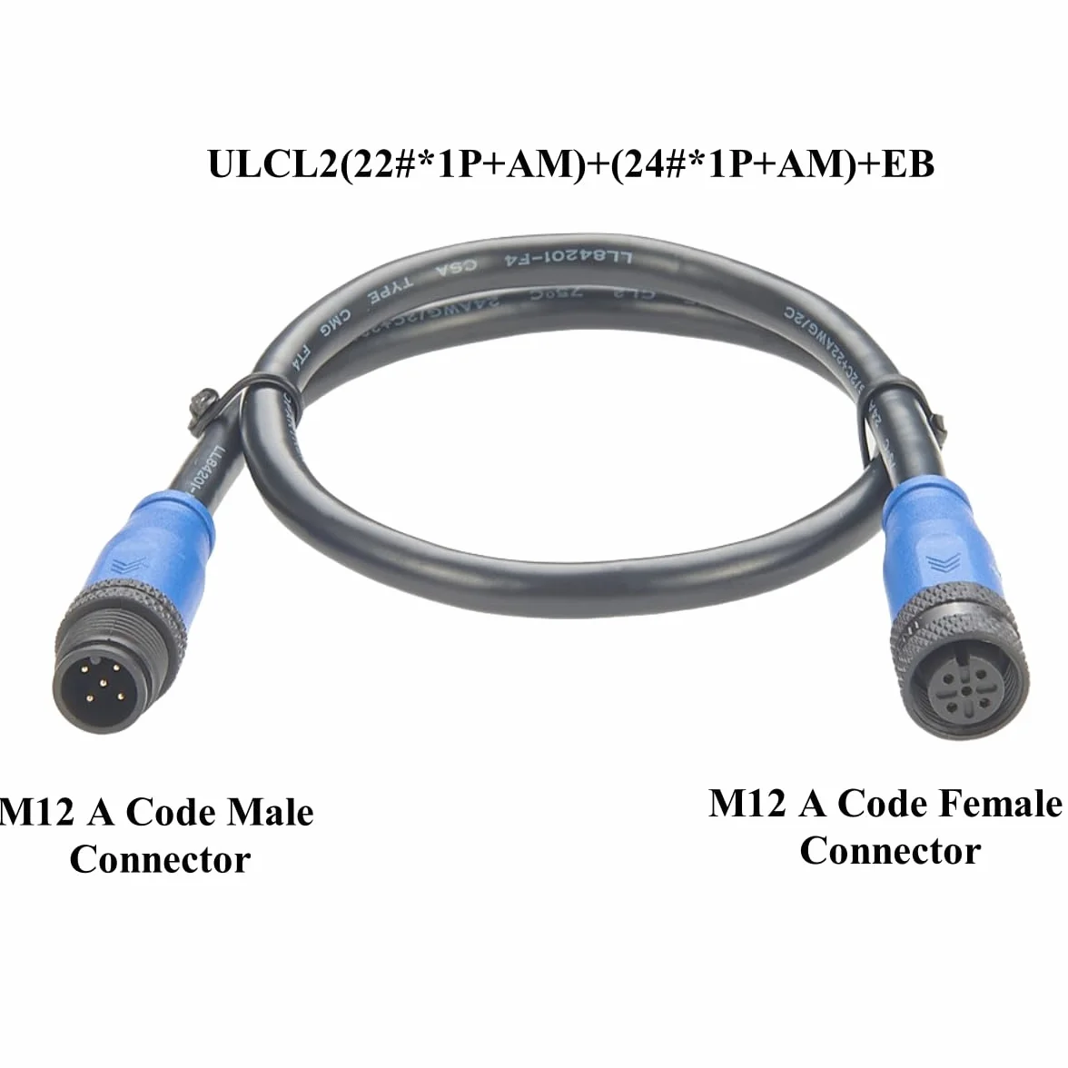 NMEA 2000 N2K Cable de caída IP67 Micro-cambio M12 A código 5 pines macho a hembra para Garmin Lowrance Simrad B&G