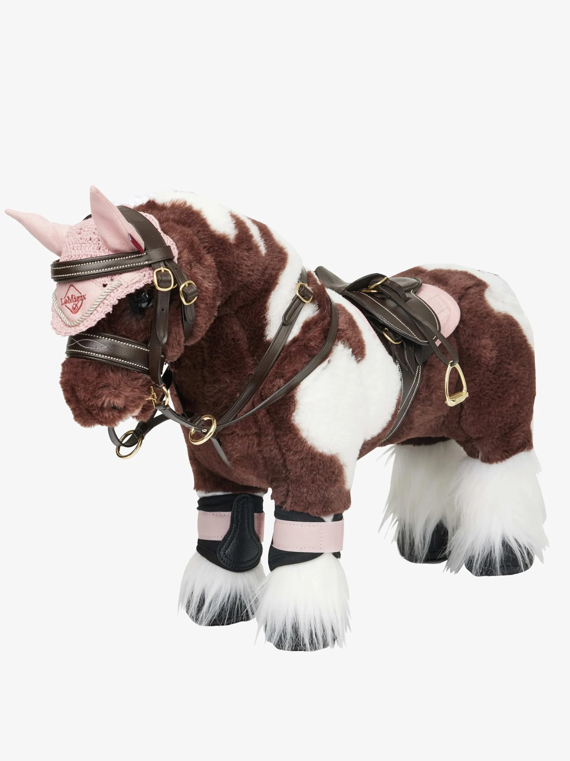 LeMieux Silla de montar Toy Pony - Marrón - Cuero de grano fino - A partir de 8 años