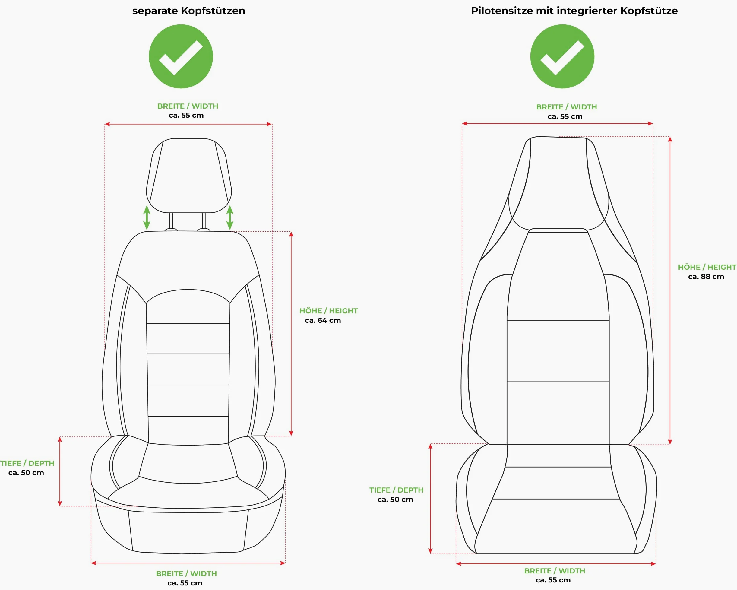 BREMER SITZBEZÜGE Fundas Protectoras a Medida para Land Rover Range Rover Sport 2 T2