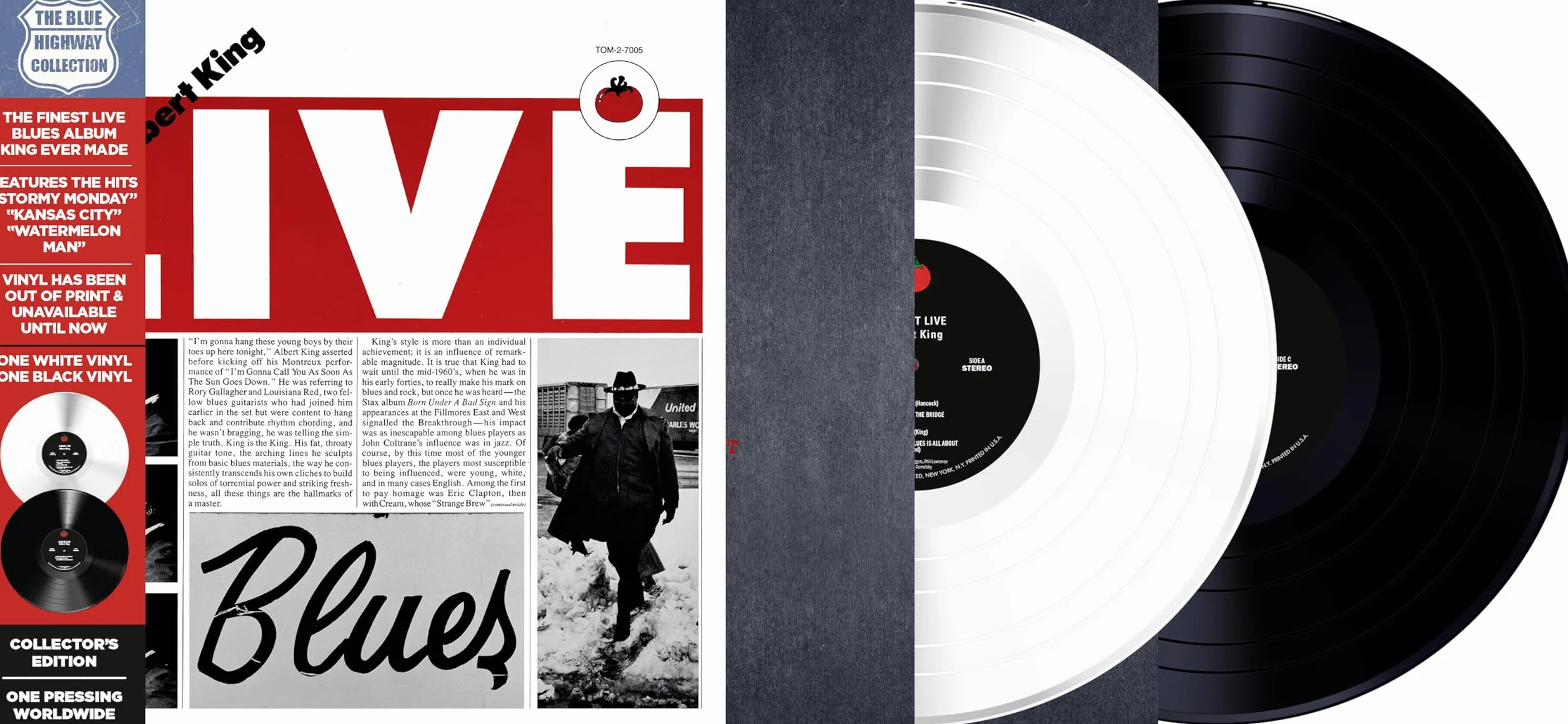 Albert Live Tomato Records Blanco Y Negro 2LP