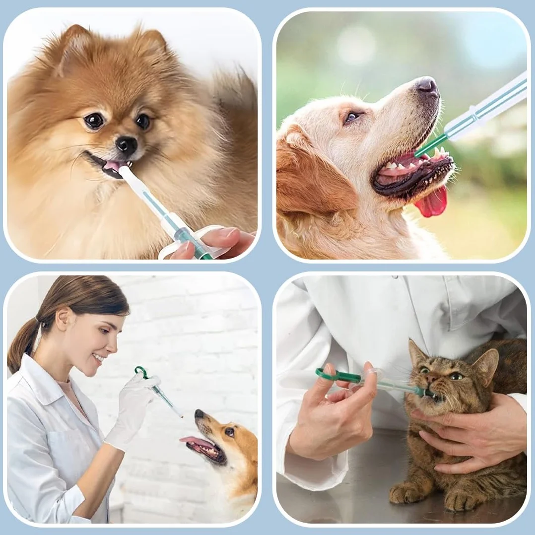 2 Pcs Feeder Medicine Syringes Gato, Alimentador De Tabletas Para Mascotas, Medicine Dispenser Pill Para Pets, Medicamento,Silicone Syringe Para Pets, With Soft Tip, Para Small Pets Dogs Cats