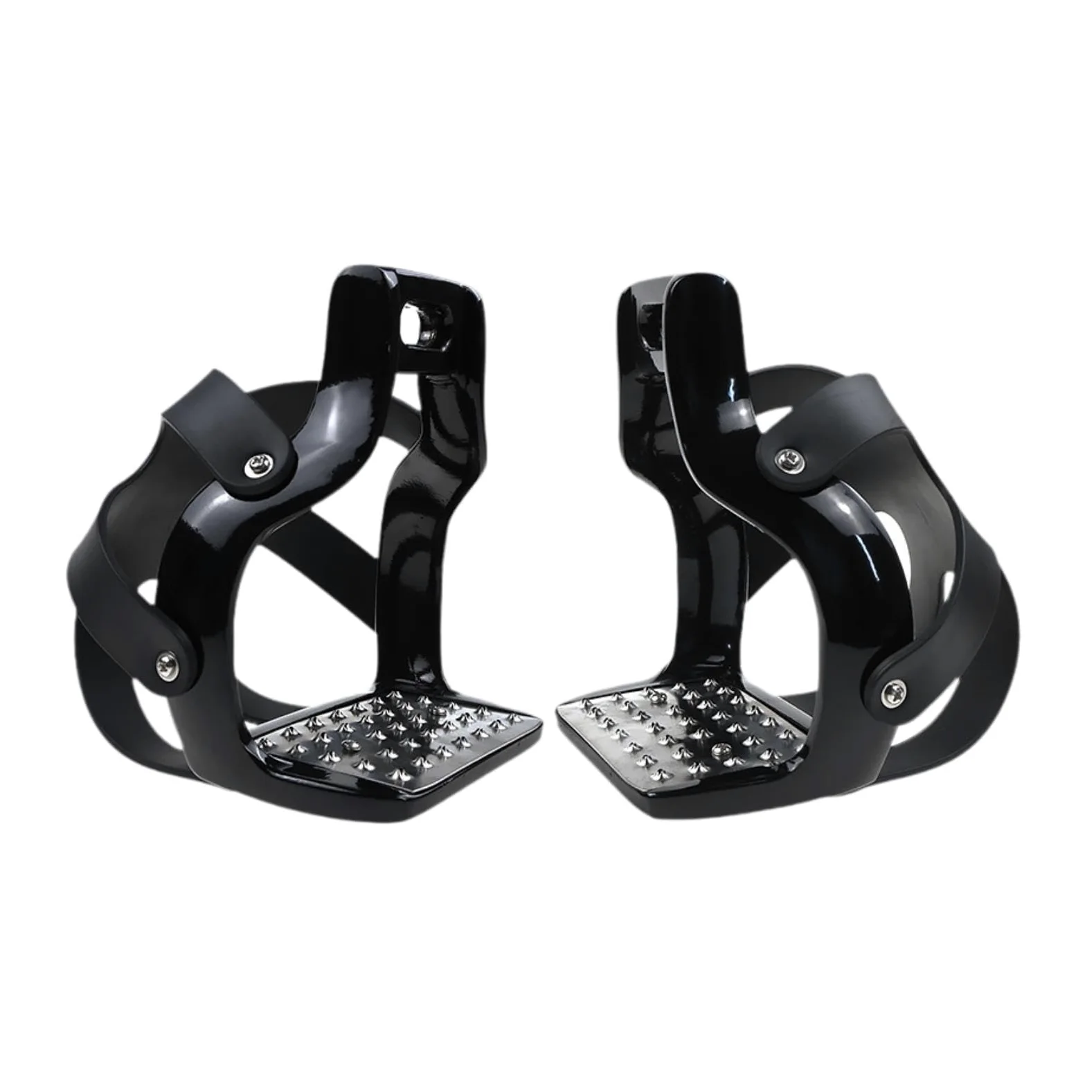 2 Piezas de Estribos para Caballo Ligeros para Equitación, Ranuras de Acero Inoxidable, Estribos para Silla de Montar, Equipo Cómodo para Uso