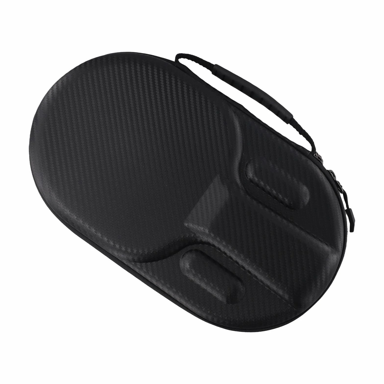 RichVibe Funda rígida de EVA para raquetas de tenis de mesa con asa, 2 paletas y 4 pelotas, amarillo