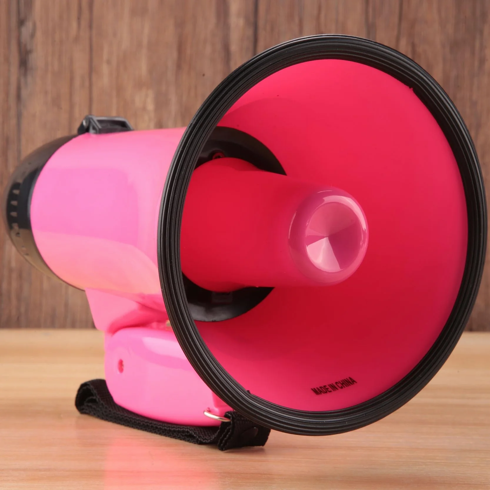 Altavoz Megáfono PA Bullhorn 25W Sirena Grabadora Voz Abrebotellas Rosa