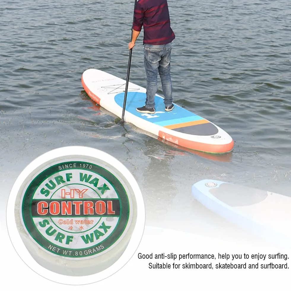 Juego de Cera para Surf, Base Antideslizante Duradera, Cera Tropical/Cálida/Fría para Tablas de Surf, Diseño Compacto y Liviano, Ideal para Surfistas y Patinadores (Verde)