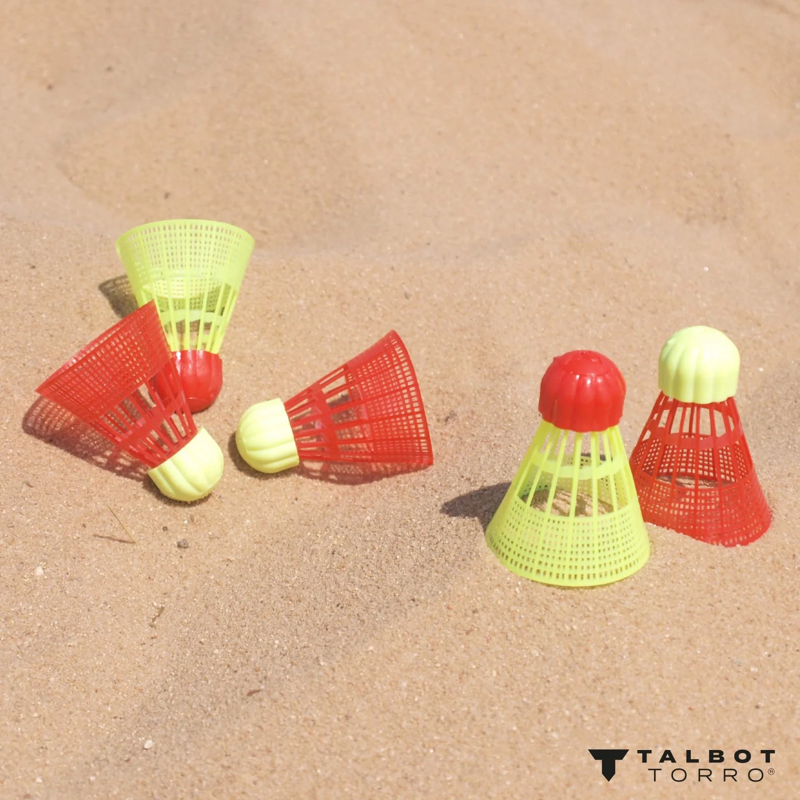 Talbot Torro Speedbadminton Set Speed 4000, 2 Raquetas Aluminio 54,5 cm, 3 Volantes, Bolsa 3/4