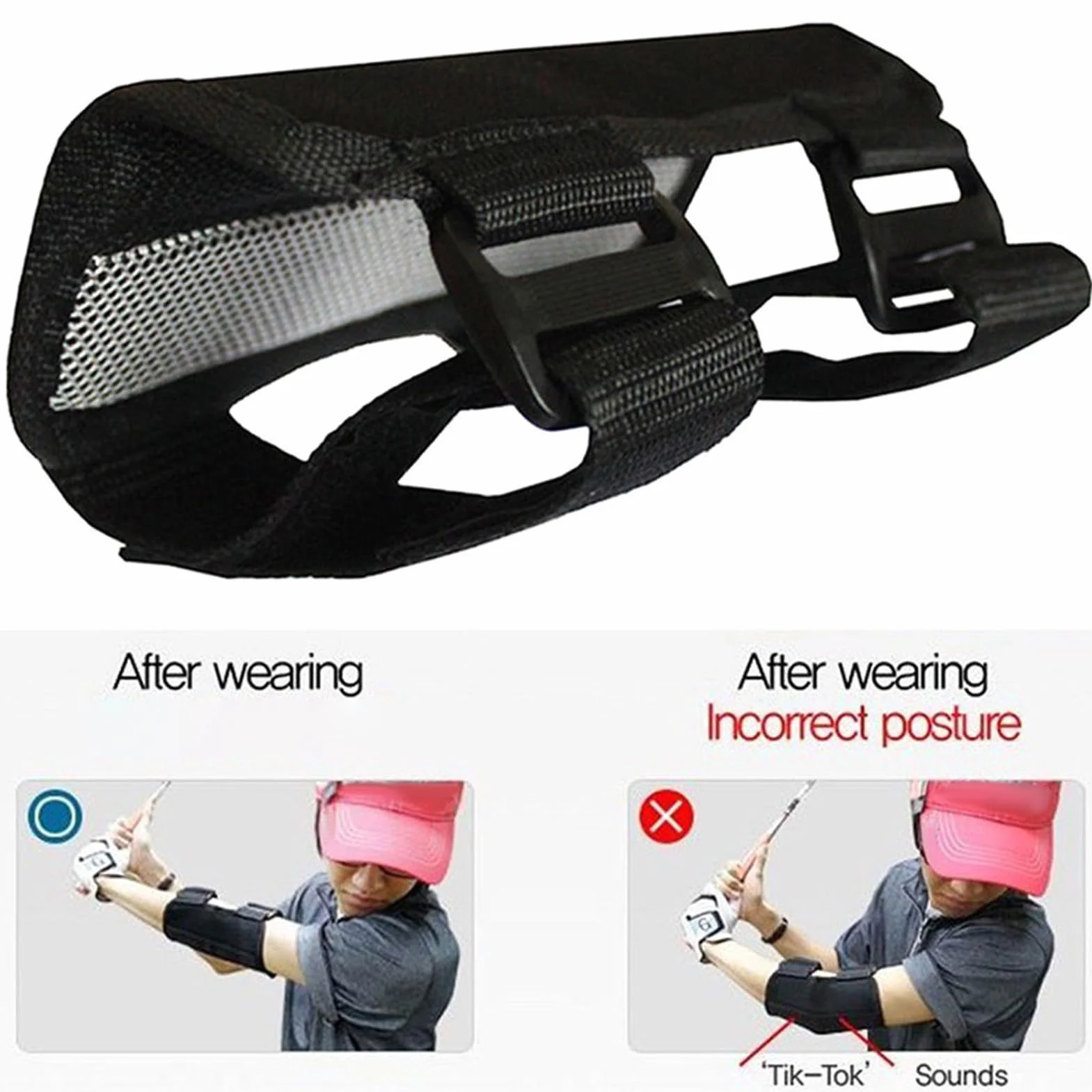Qiilu Codo Swing Trainer Golfista Accesorio
