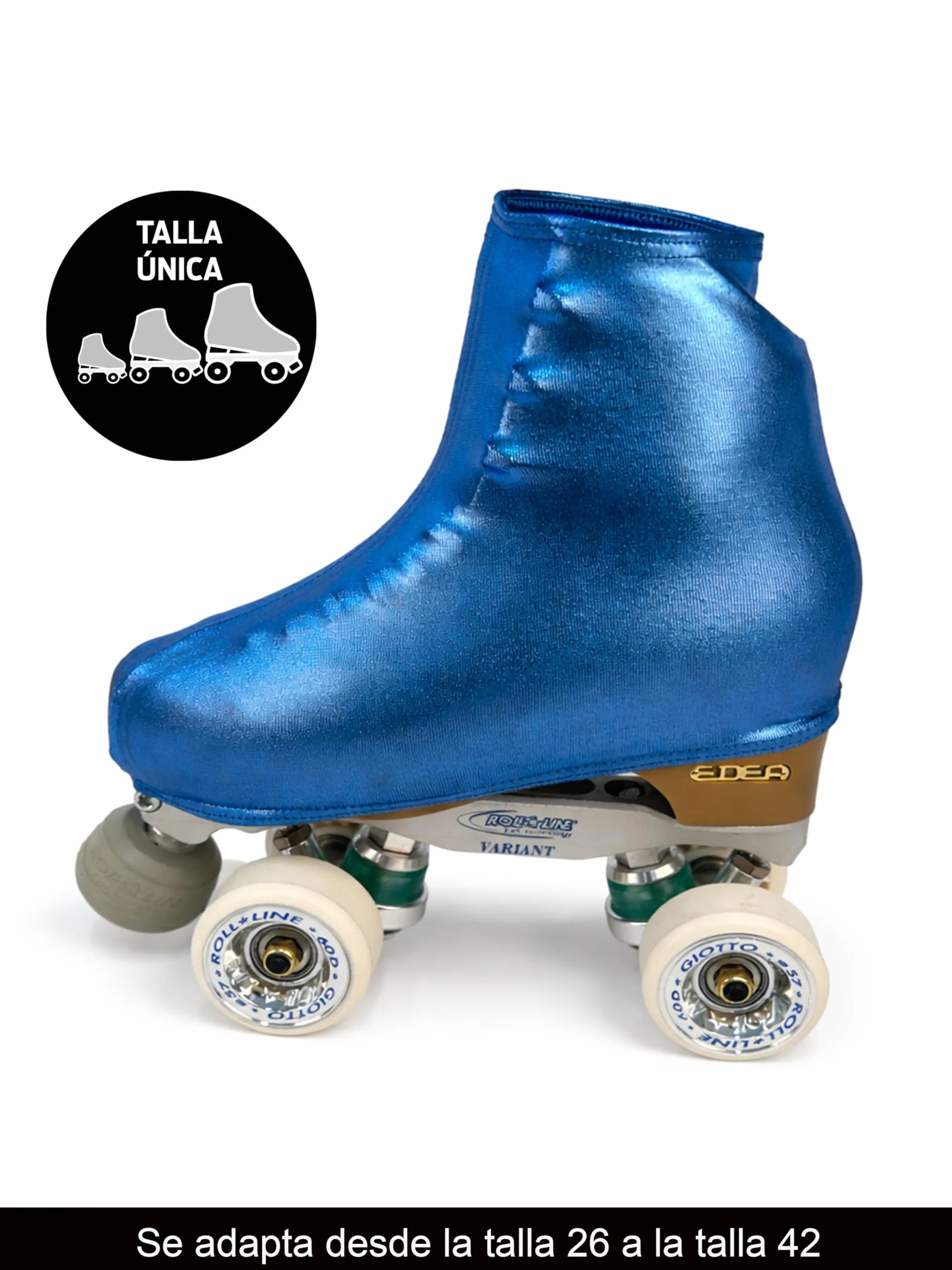 Cubre patín CRLSPORT para patinaje artístico o en línea, 180 densidad, talla universal, azul brillante