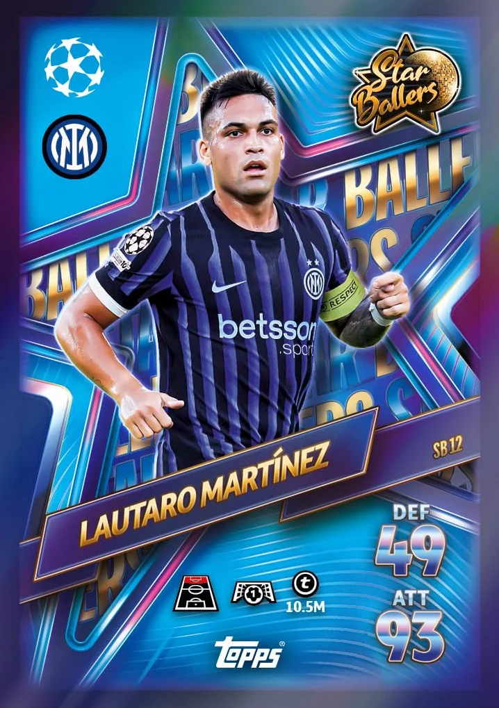 Topps UCC Match Attax 2025/26 Update Eco Pack #2 Star Ballers 41 tarjetas 16 exclusivas Star Baller Cards Supreme Talent LE