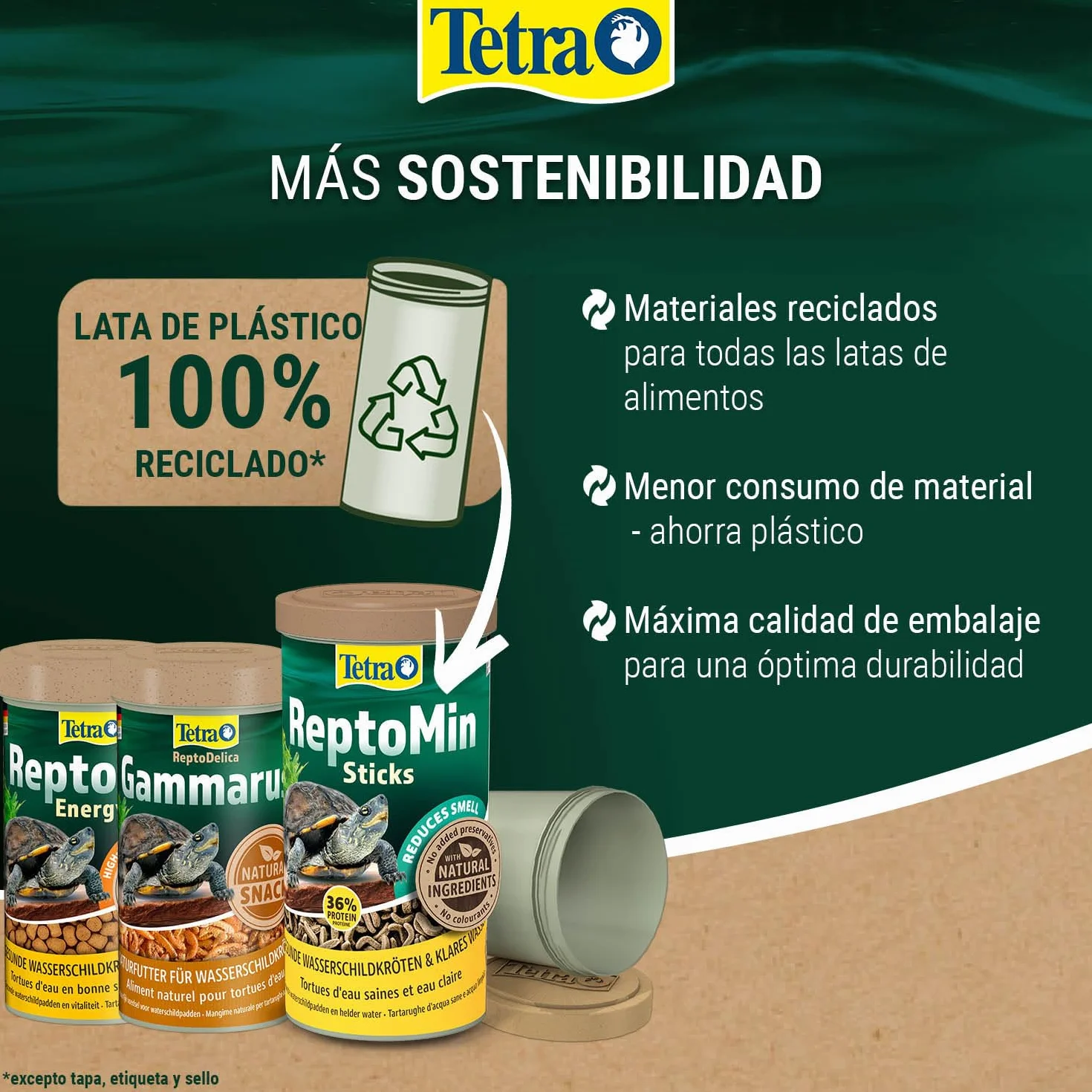 Tetra ReptoMin alimento para tortugas 1 l