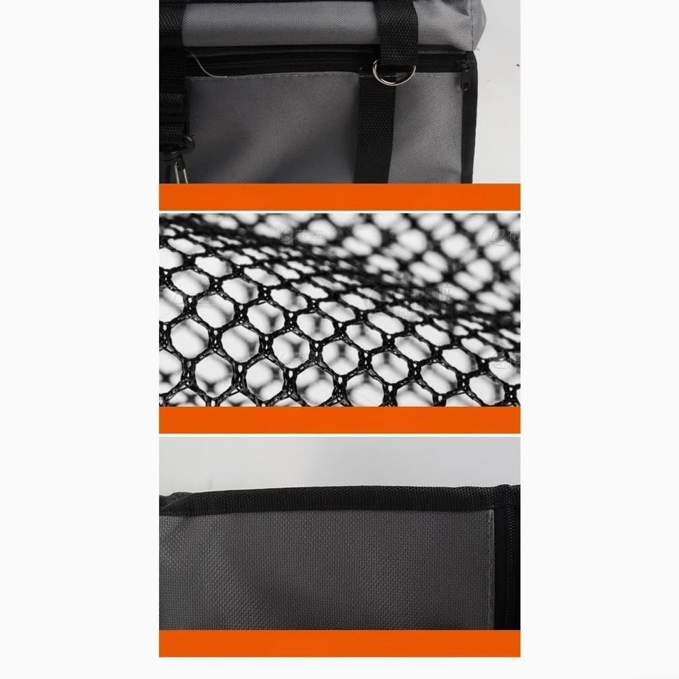 Funda plegable para asiento de coche para perros, bolsa de transporte Oxford impermeable con malla transpirable, transportador de mascotas para coches, bolsa de viaje plegable para perros, organizador