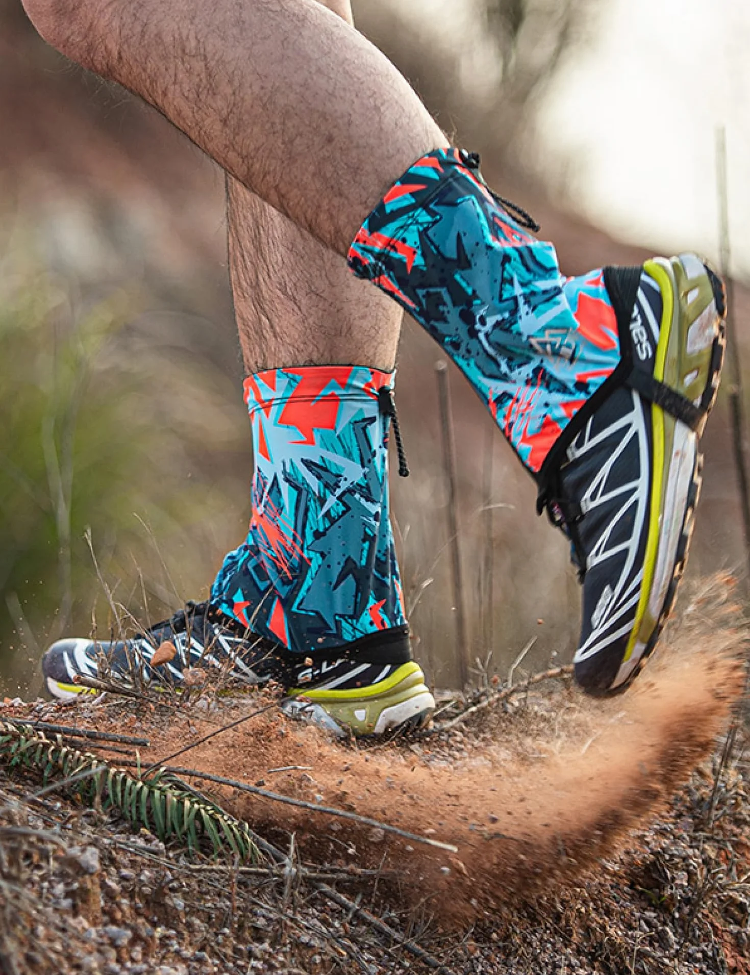 TRIWONDER Polainas Impermeable Transpirable para Zapatos Trail Gaiters Bajos Running Camping Montaña Senderismo