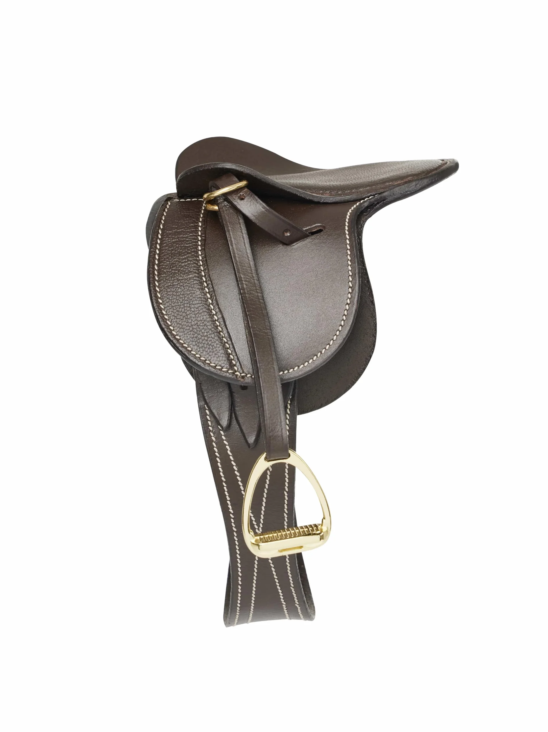 LeMieux Silla de montar Toy Pony - Marrón - Cuero de grano fino - A partir de 8 años