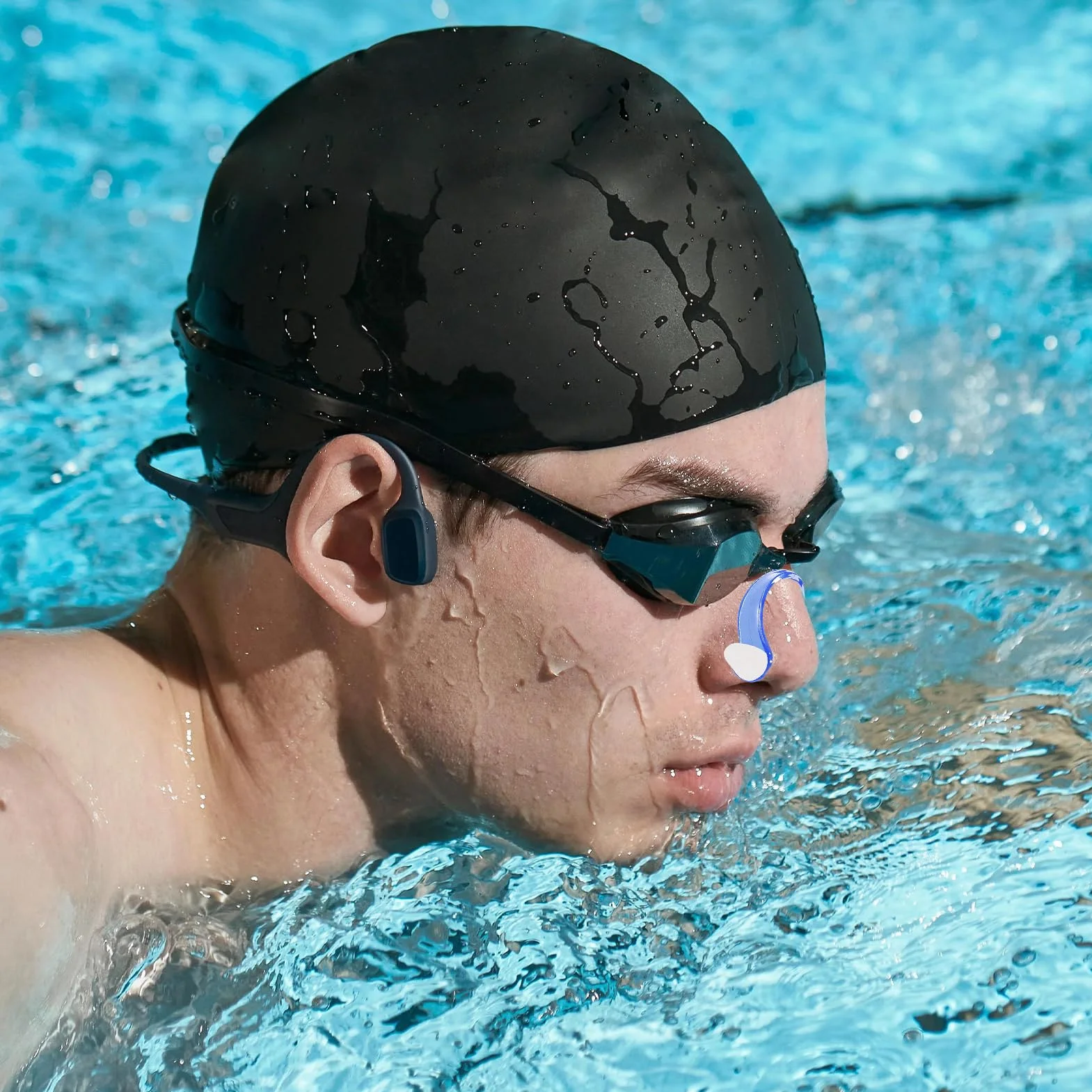 Pinzas de Nariz para Natación Adulto Antideslizante Cómoda Juego Multicolor