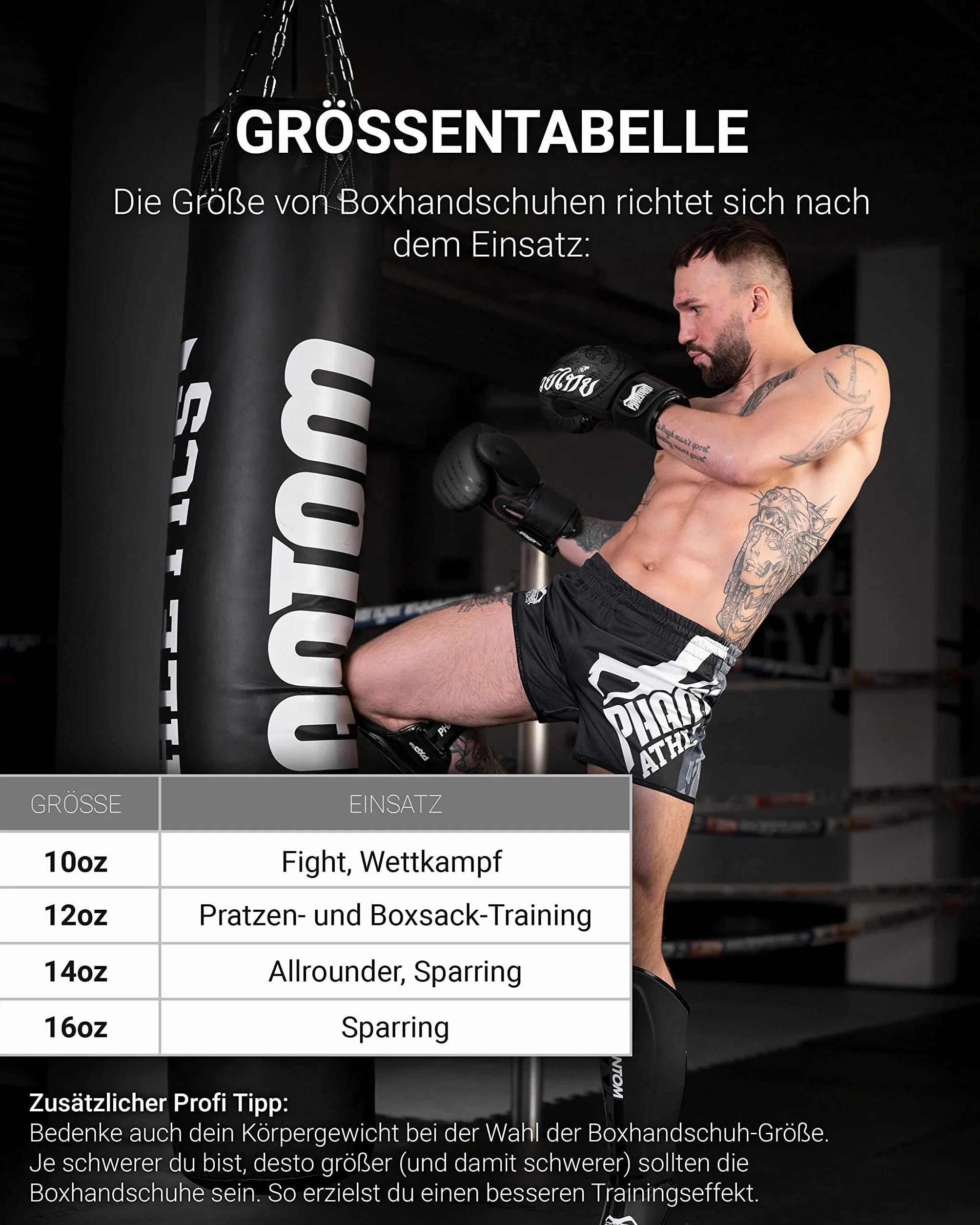 Phantom Fight Squad Guantes de Boxeo Tailandeses para Hombre